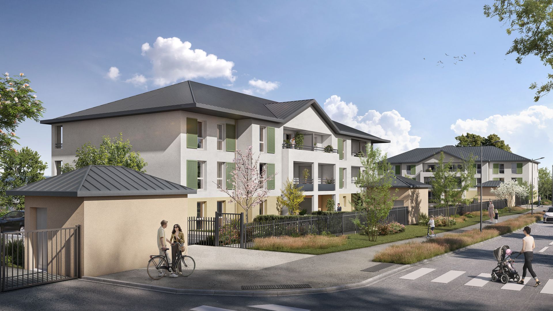 Greencity immobilier - achat appartements neufs du T2 au T3 - Résidence Le Madaillan - 60160 Montataire  