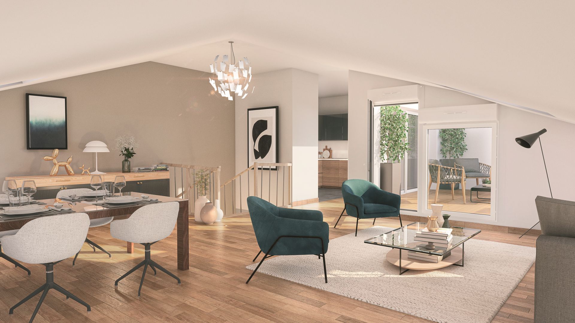 Greencity immobilier - achat appartements neufs du T2 au T5Duplex - Résidence Le Majorelle - 31240 L'Union  - vue intérieure