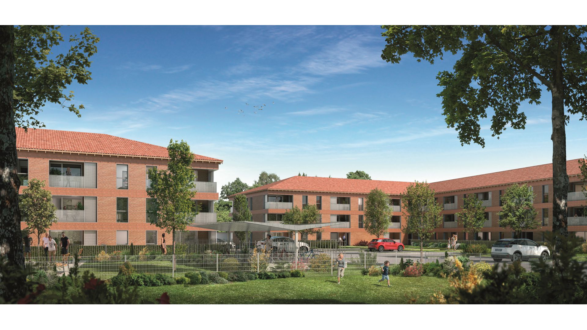 GreenCity immobilier - Saint-Jory - 31790 - Résidence Le Mas Séréna - appartements neufs du T2 au T3