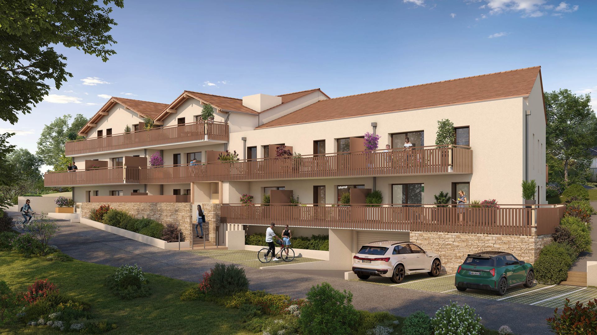 Greencity immobilier - achat appartements neufs du T1 au T4 - Résidence Le Melrose - 74350 Cercier