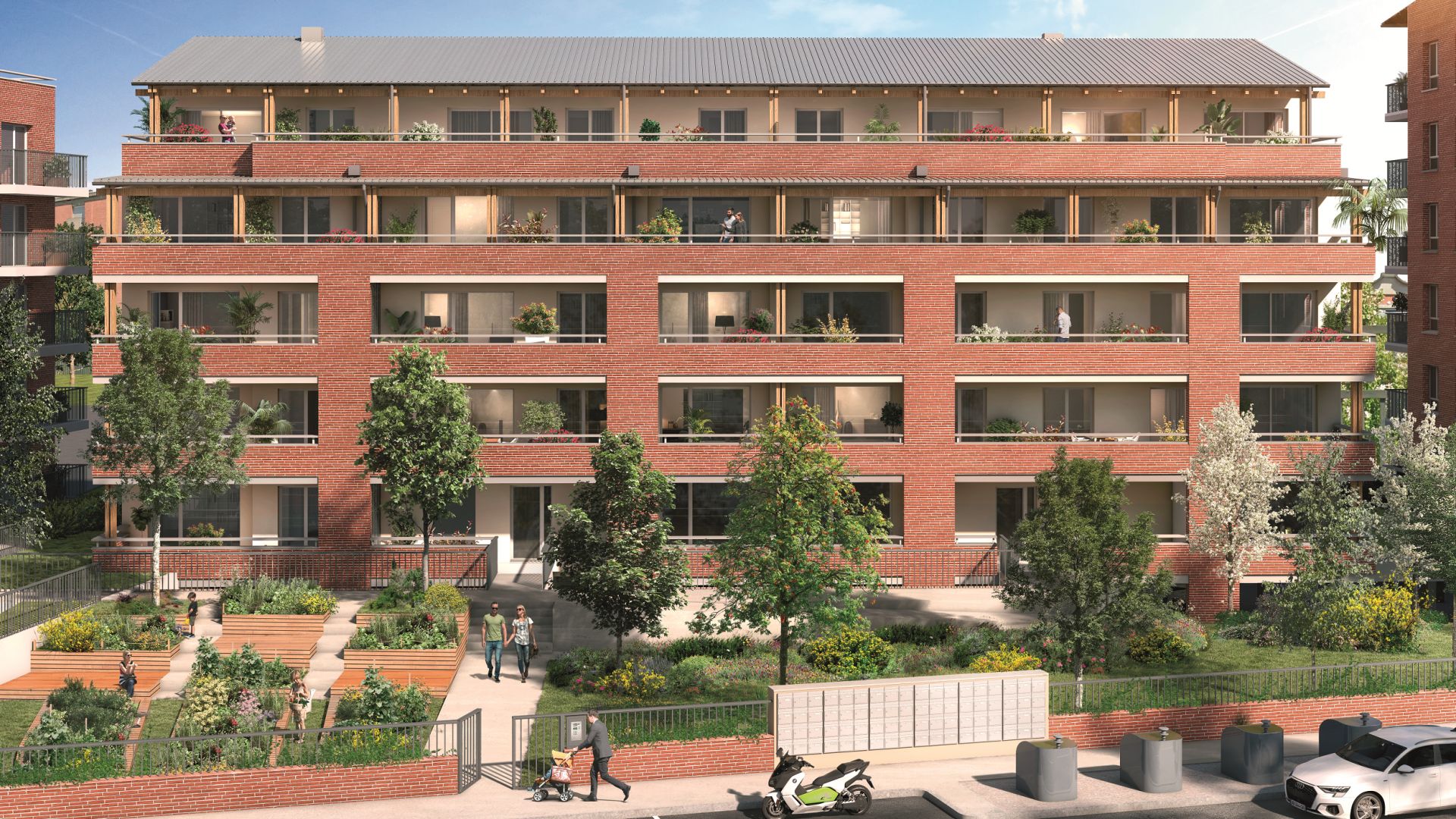 Greencity Immobilier - Résidence Le Miranda - achat appartements et villas du T2 au T5  - Toulouse 31200