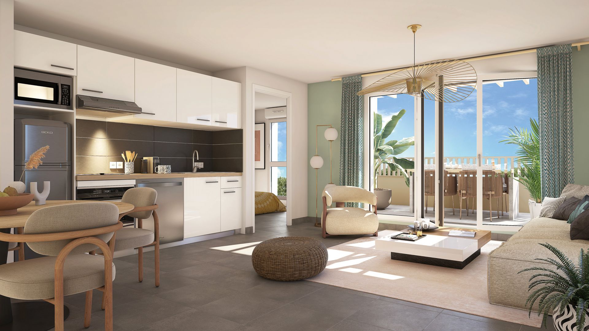 Greencity immobilier - achat appartements neufs T2 et T3 - Résidence Nautilia - 85800 Saint-Gilles Croix de Vie