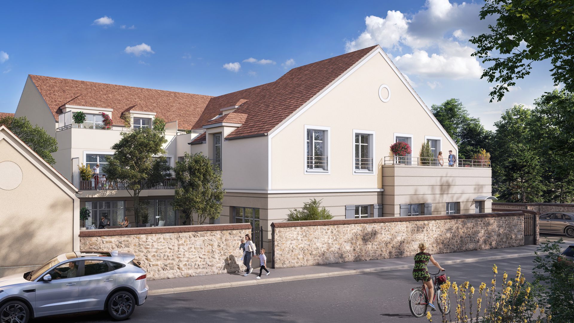 Greencity immobilier - achat appartements neufs du T1Bis au T4Duplex - Résidence Le Palissandre - 77950 Voisenon