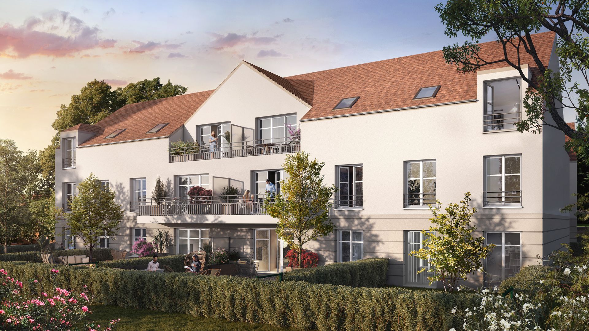 Greencity immobilier - achat appartements neufs du T1Bis au T4Duplex - Résidence Le Palissandre - 77950 Voisenon 