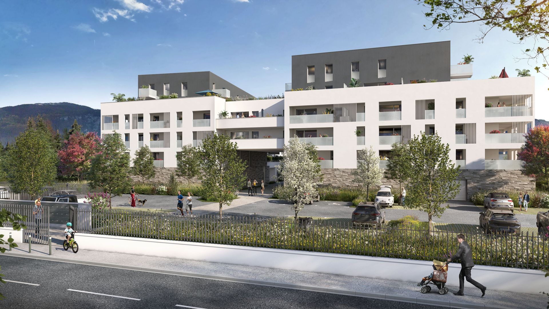 Greencity immobilier - achat appartements neufs du T1Bis au T5 - Résidence La Patio des Crêtes  - 74300 Cluses