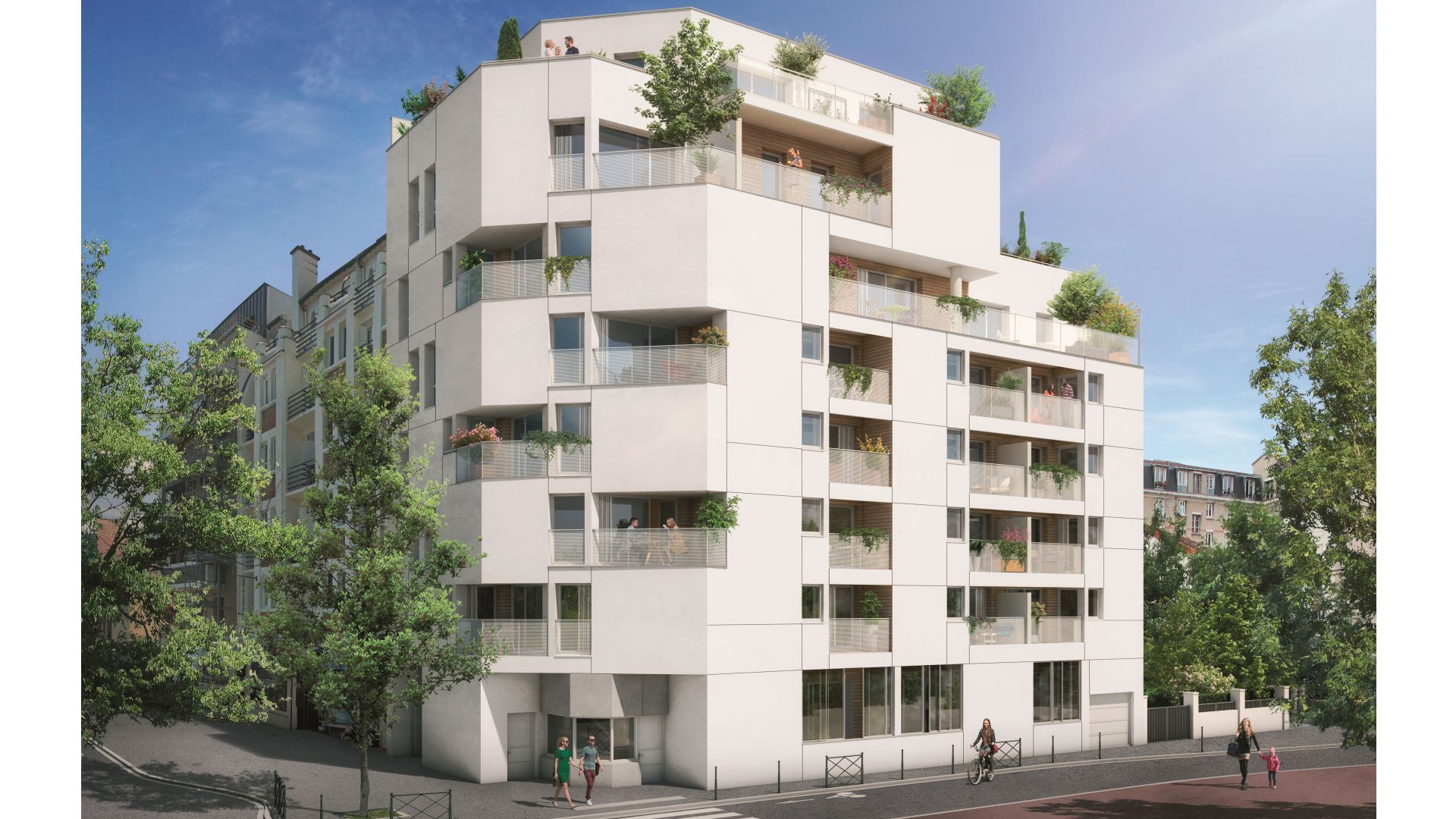 GreenCity Immobilier - Asnières sur seine - 92600 - Résidence Le Renan - appartements neufs du T2 au T5 Duplex