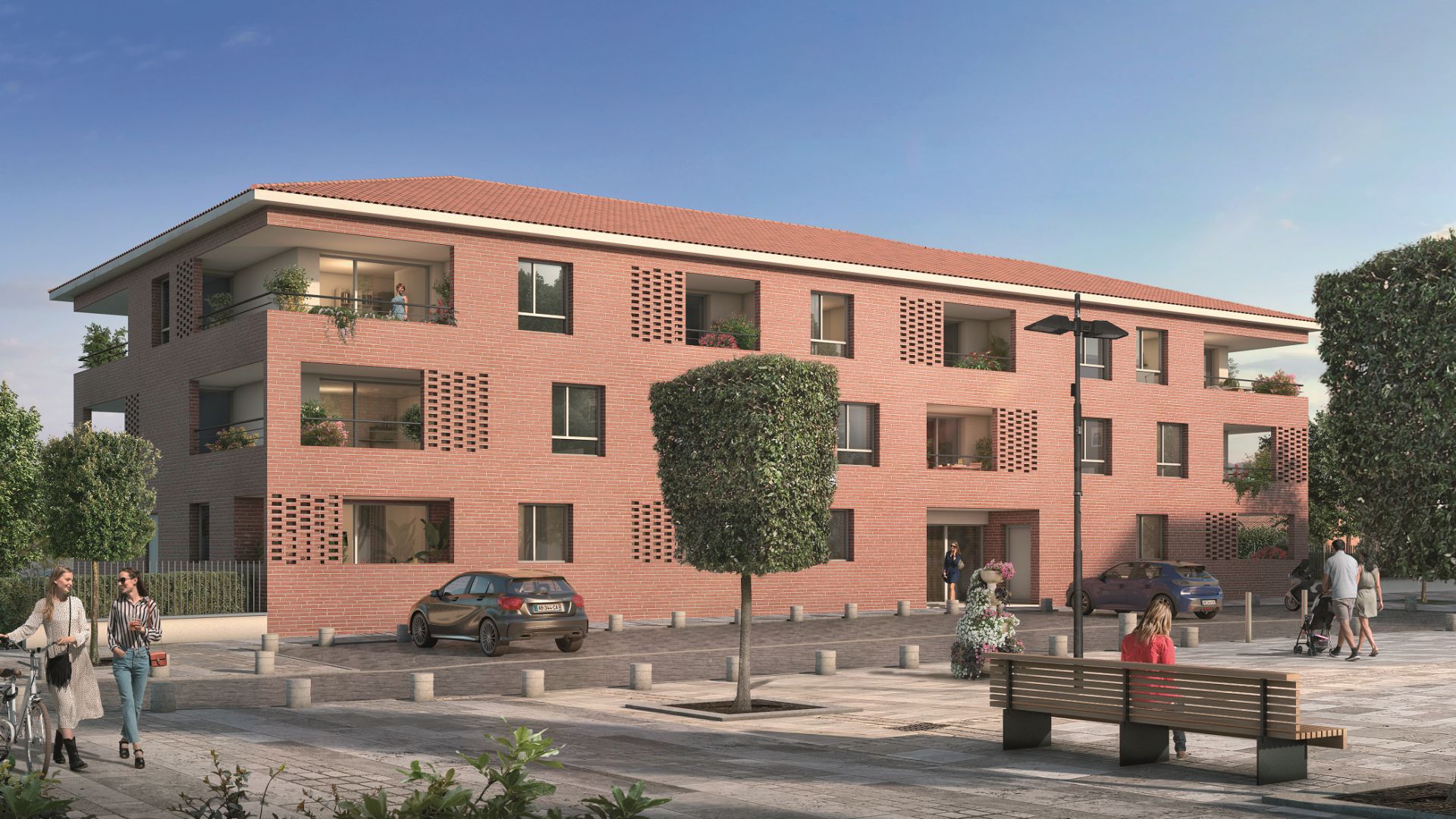 Greencity Immobilier - Le Rialto - achat appartements du T1 bis au T3 - Eaunes - Muret 31600