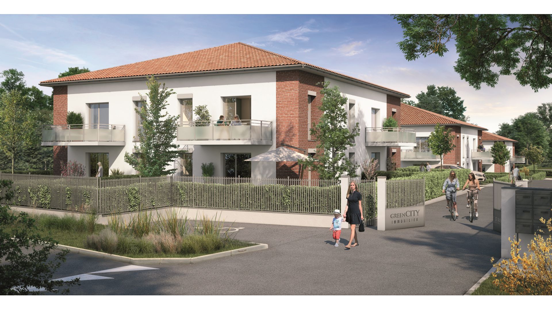 Greencity Immobilier - Le Roncevaux - achat appartements du T2 au T3 - Pechbonnieu 31140