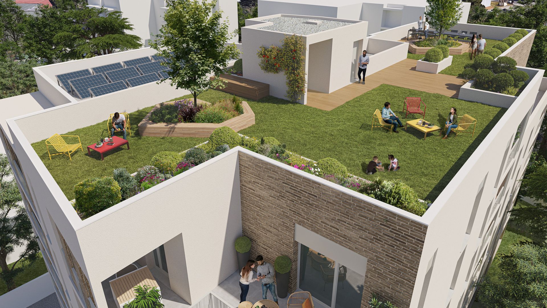 Greencity immobilier - achat appartements neufs du T1 au T4 - Résidence ROOF GARDEN - GRENOBLE 38100