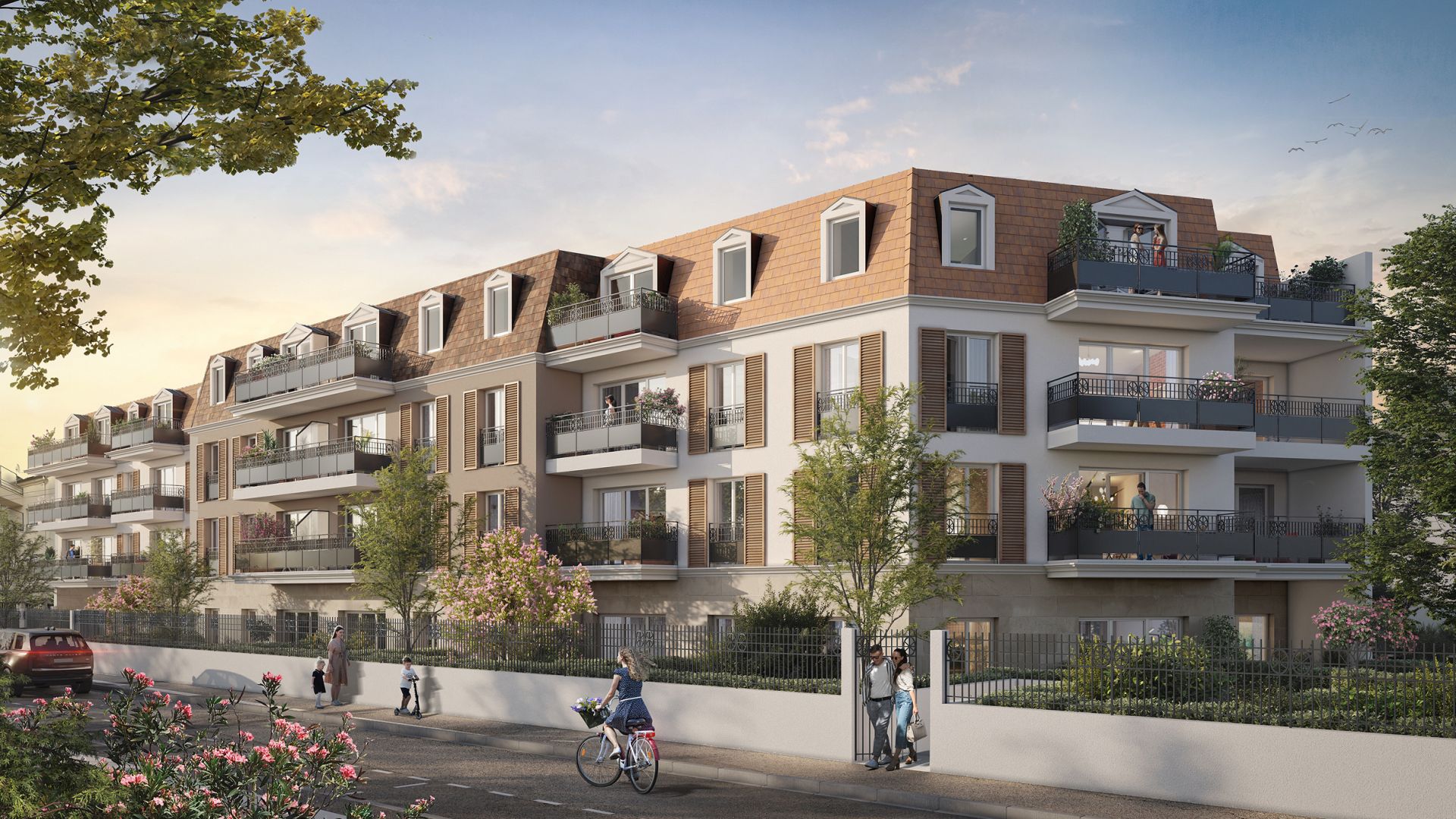 Greencity immobilier - achat appartements neufs du T2 au T3 - villa T5 Triplex - Résidence Le Saint-Elme - 93420 Villepinte