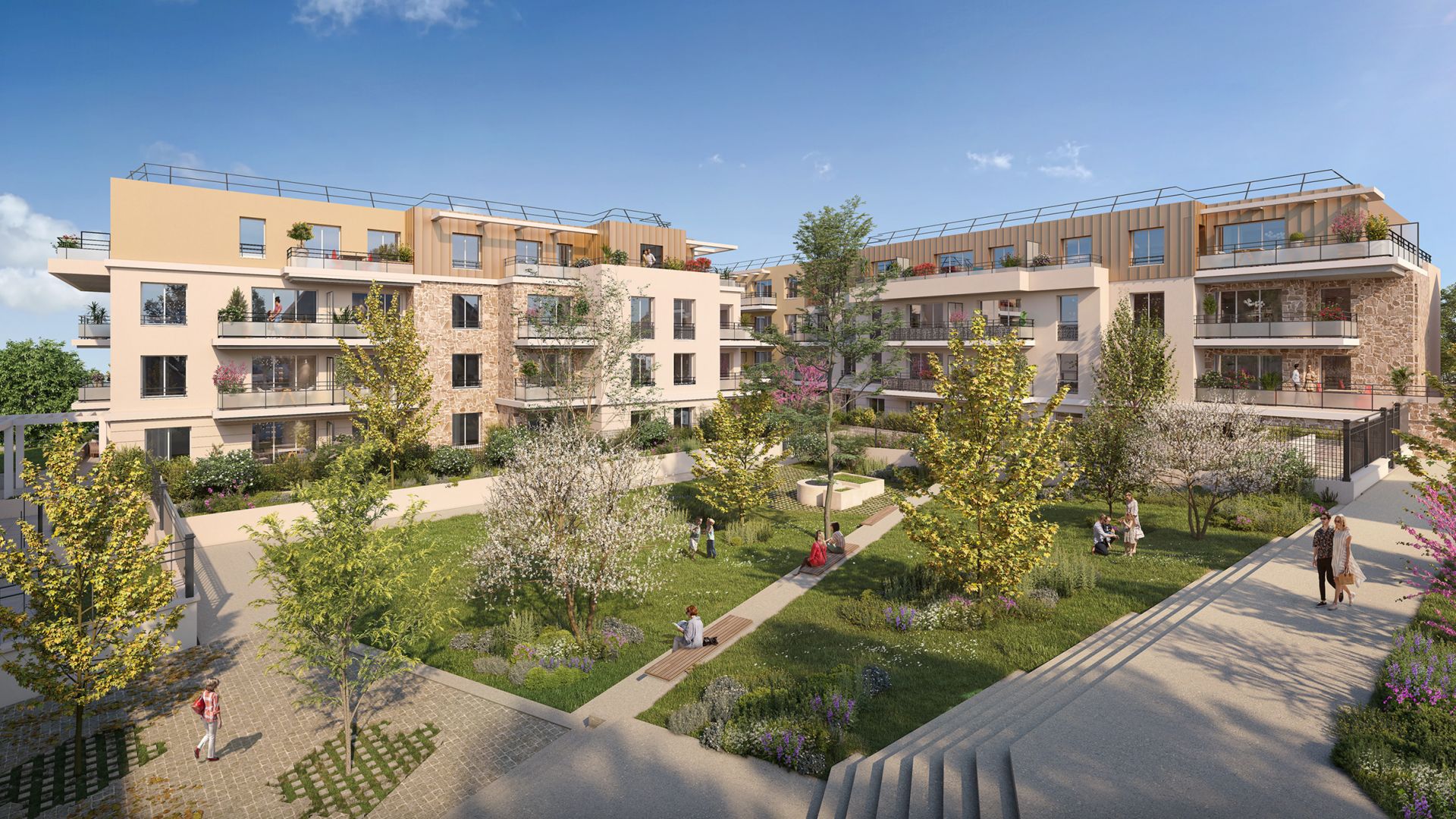 Greencity immobilier - achat appartements neufs du T1 au T4 - Résidence Le Ségur - 77240 Cesson