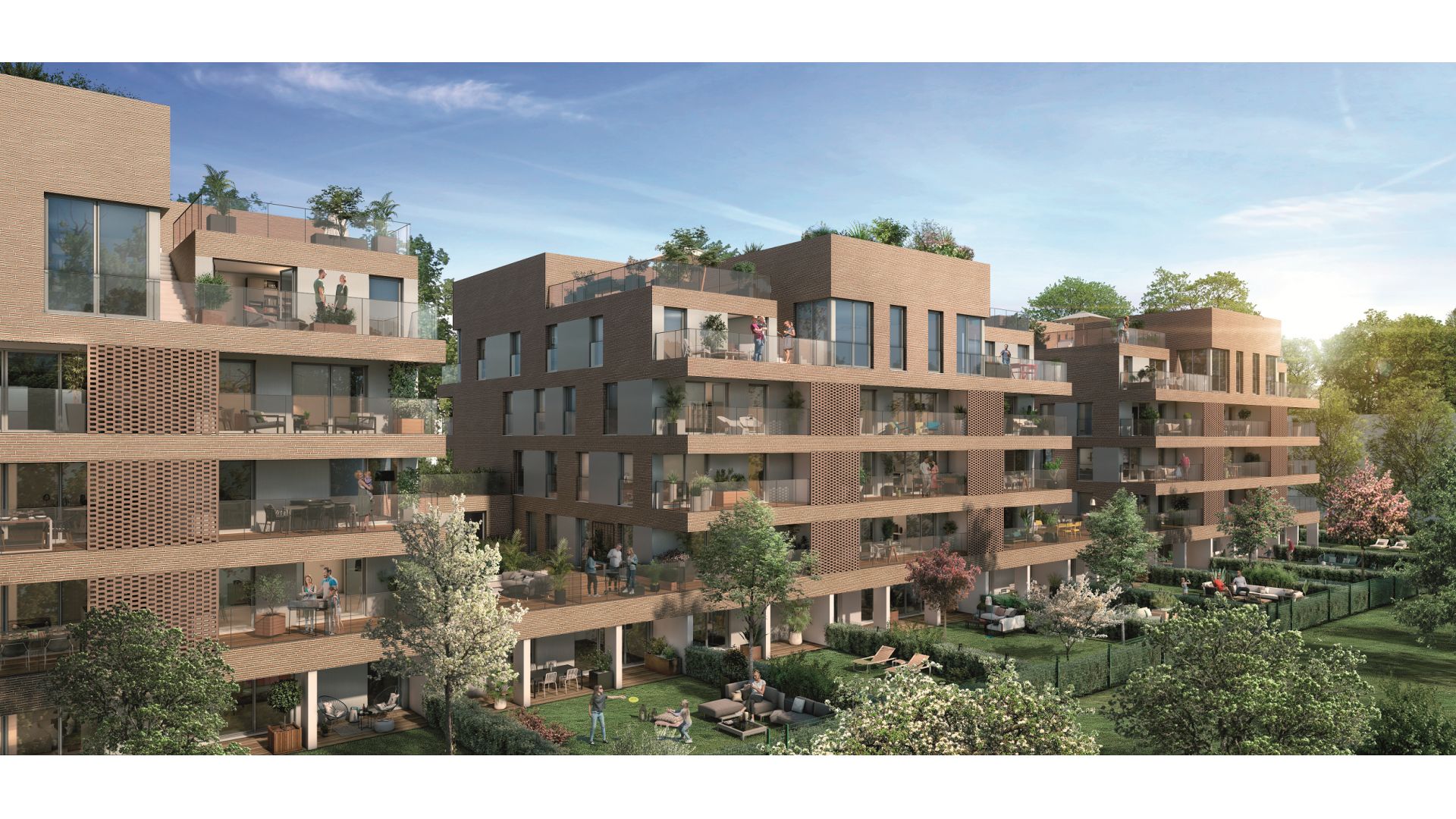 GreenCity immobilier - Toulouse quartier Saint-Cyprien 31300 - Patte D'Oie - allée Maurice sarraut - appartements neufs du T2 au T4
