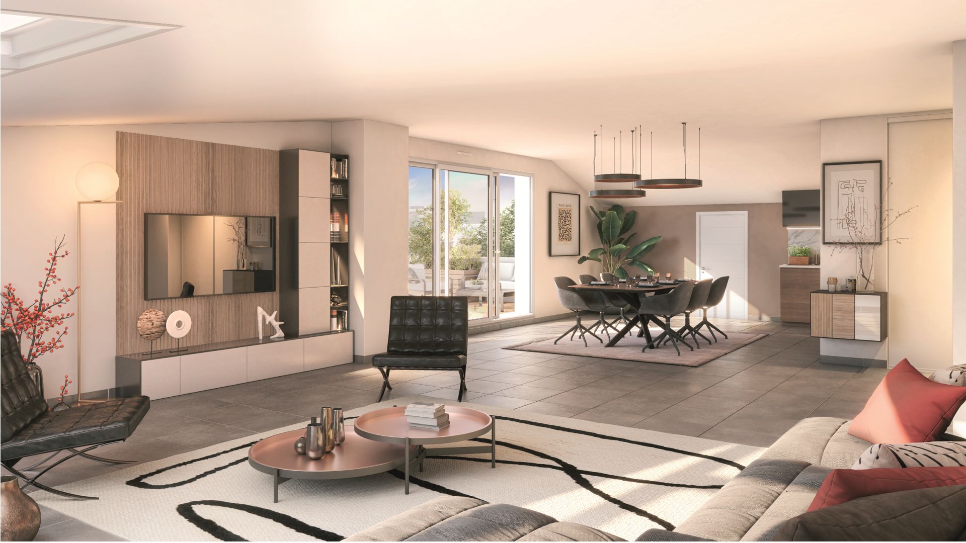 Greencity immobilier - achat appartements neufs du T2 au T5 - Résidence Le Solea - 31520 Ramonville-Saint-Agne - vue intérieure