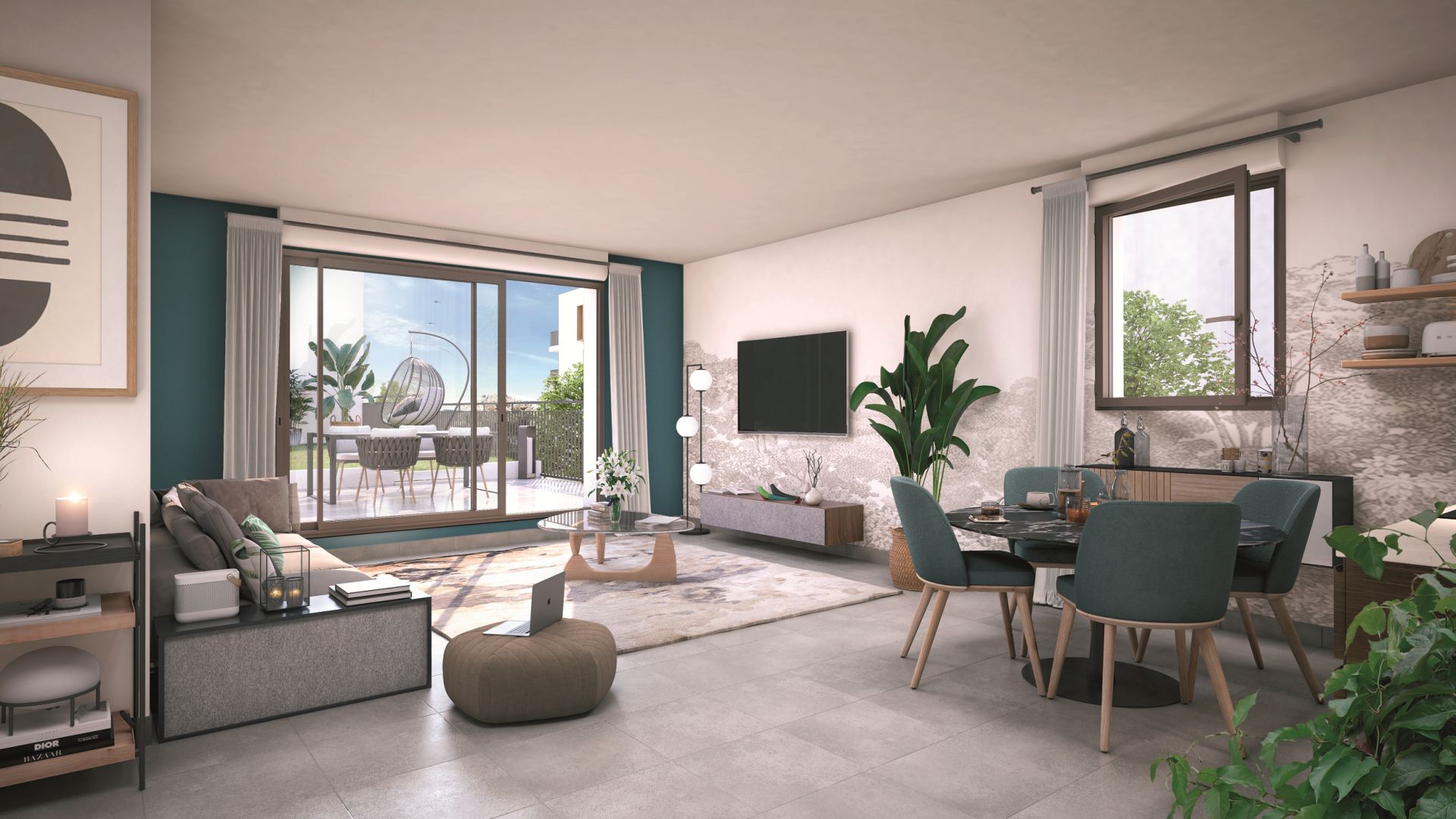 Greencity immobilier - achat appartements neufs du T1 au T4 - Résidence Le Tivoli- 95380 Louvres - intérieur  T4