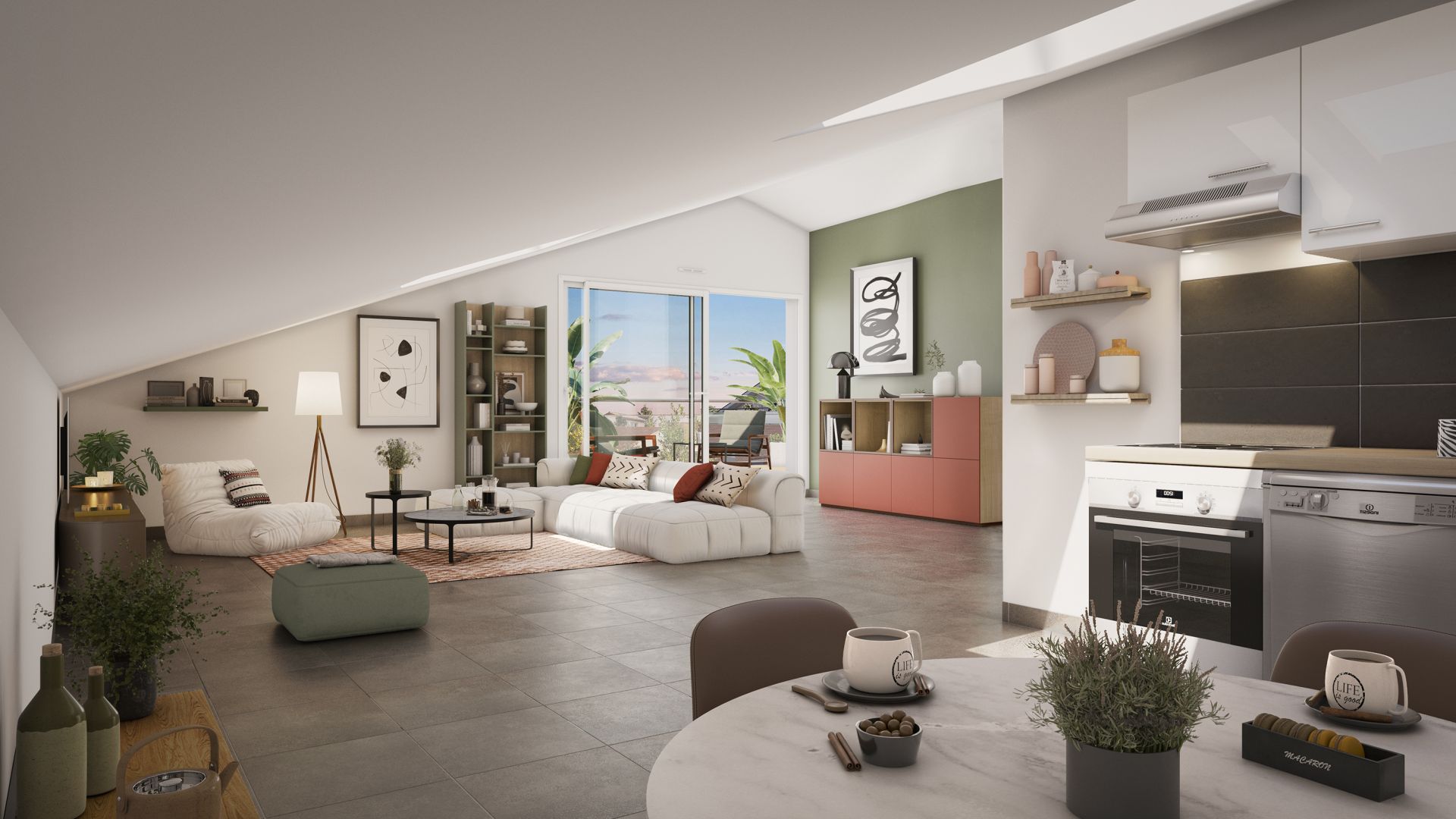 Greencity immobilier - achat appartements neufs du T2 au T3 - Résidence Le Trévise - 31600 EAUNES