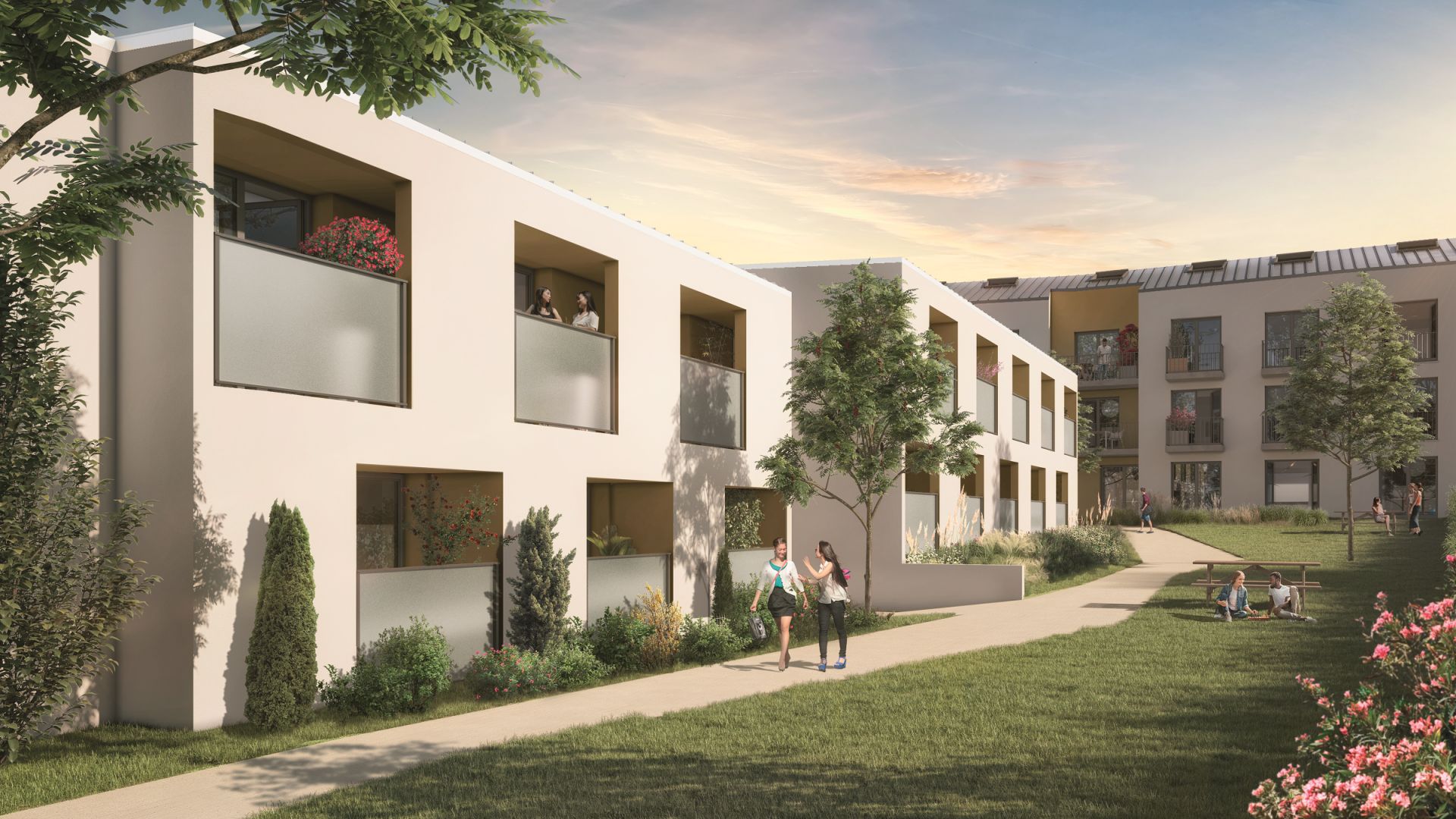 Greencity immobilier - achat appartements neufs du T1 au T2 - Résidence co-living - Résidence Le Washington - 51000 Reims 