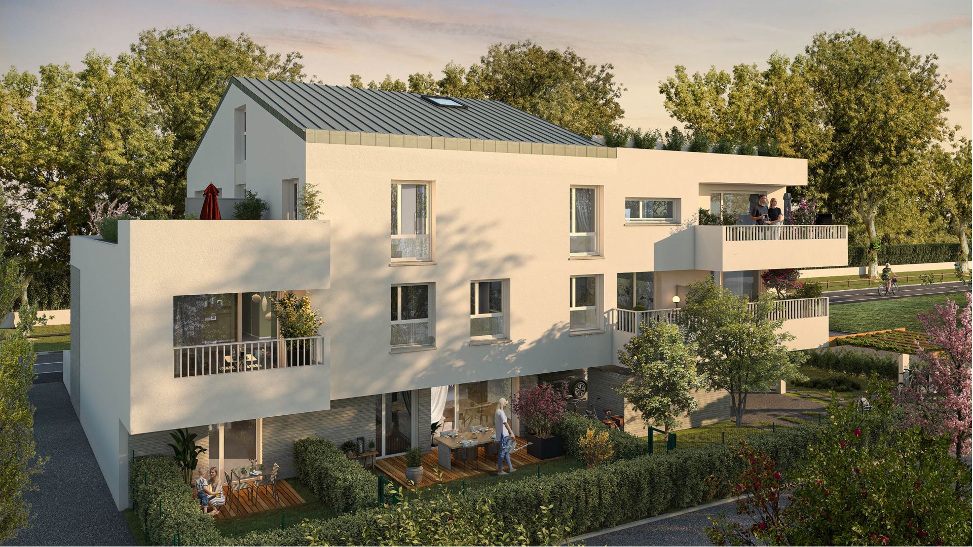 Greencity immobilier - achat appartements neufs du T2 au T4 - Résidence Le Willow - 31400 Toulouse Rangueil