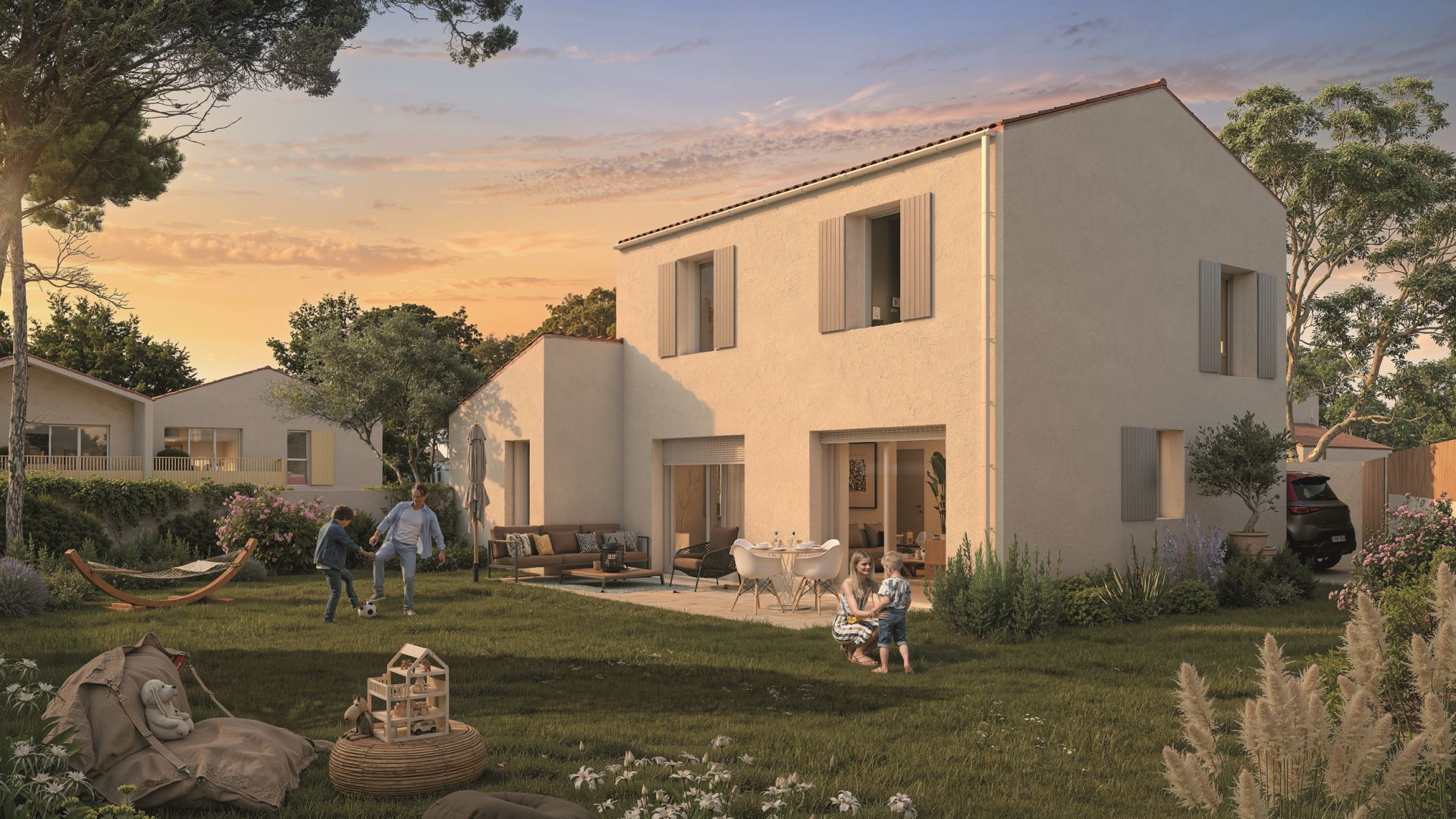Greencity immobilier - achat appartements neufs du T2 au T4 - Villas T4 et T4Duplex - Le Winch - Les Sables D'Olonne 85100  