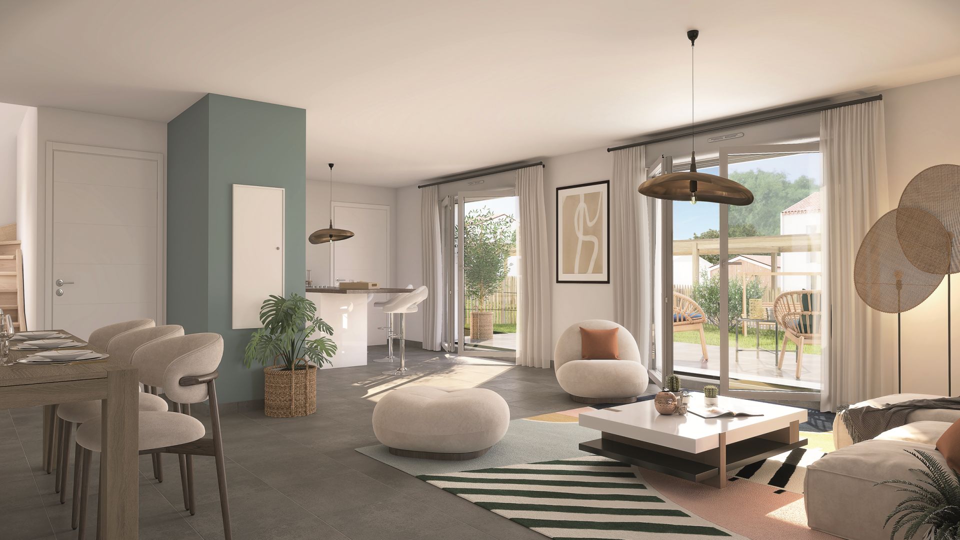 Greencity immobilier - achat appartements neufs du T2 au T4 - Villas T4 et T4Duplex - Le Winch - Les Sables D'Olonne 85100  