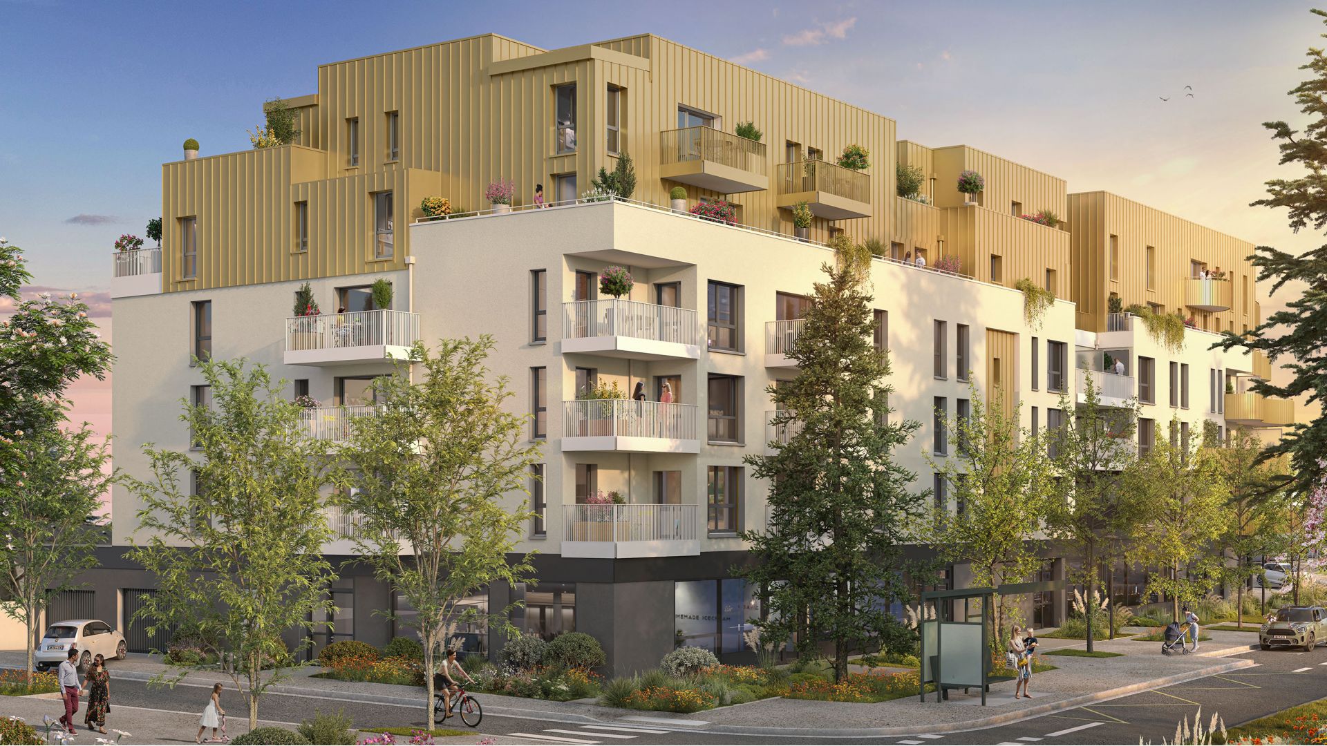 Greencity immobilier - achat appartements neufs T2 au  T4 Duplex - Résidence L'Ecrivain - 37000 Tours