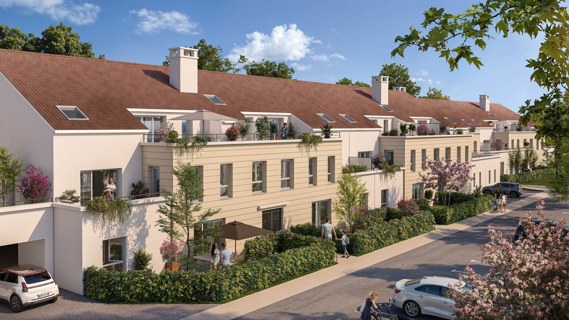 Greencity immobilier - achat appartements neufs du T2 au T4 - Résidence Clos Montbarbin - Crécy-La-Chapelle - 77580