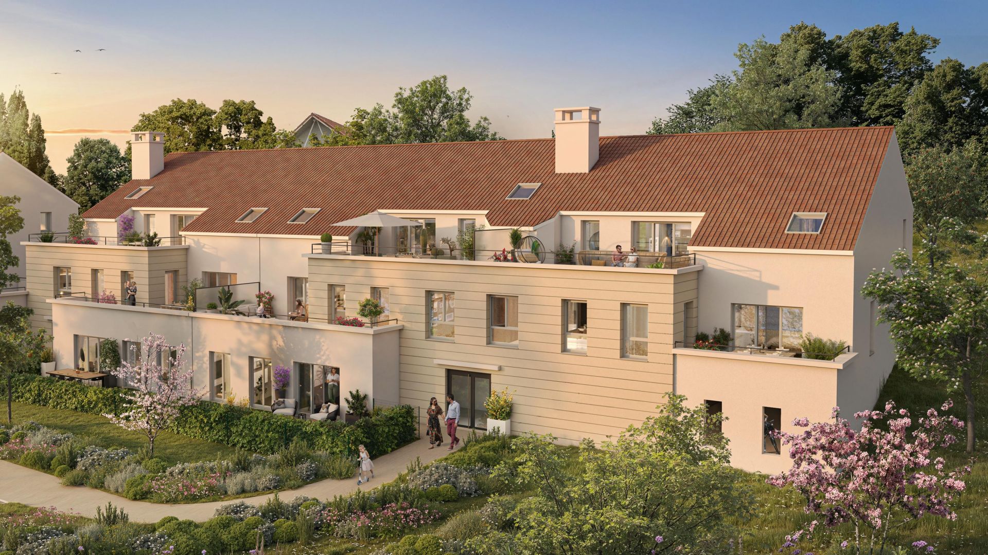 Greencity immobilier - achat appartements neufs du T2 au T4 - Résidence Clos Montbarbin - Crécy-La-Chapelle - 77580