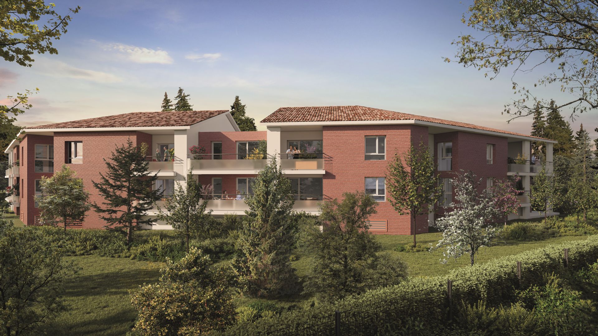 Greencity immobilier - achat appartements neufs du T2 au T4 - Résidence Les Bucoliques - 31140 Launaguet
