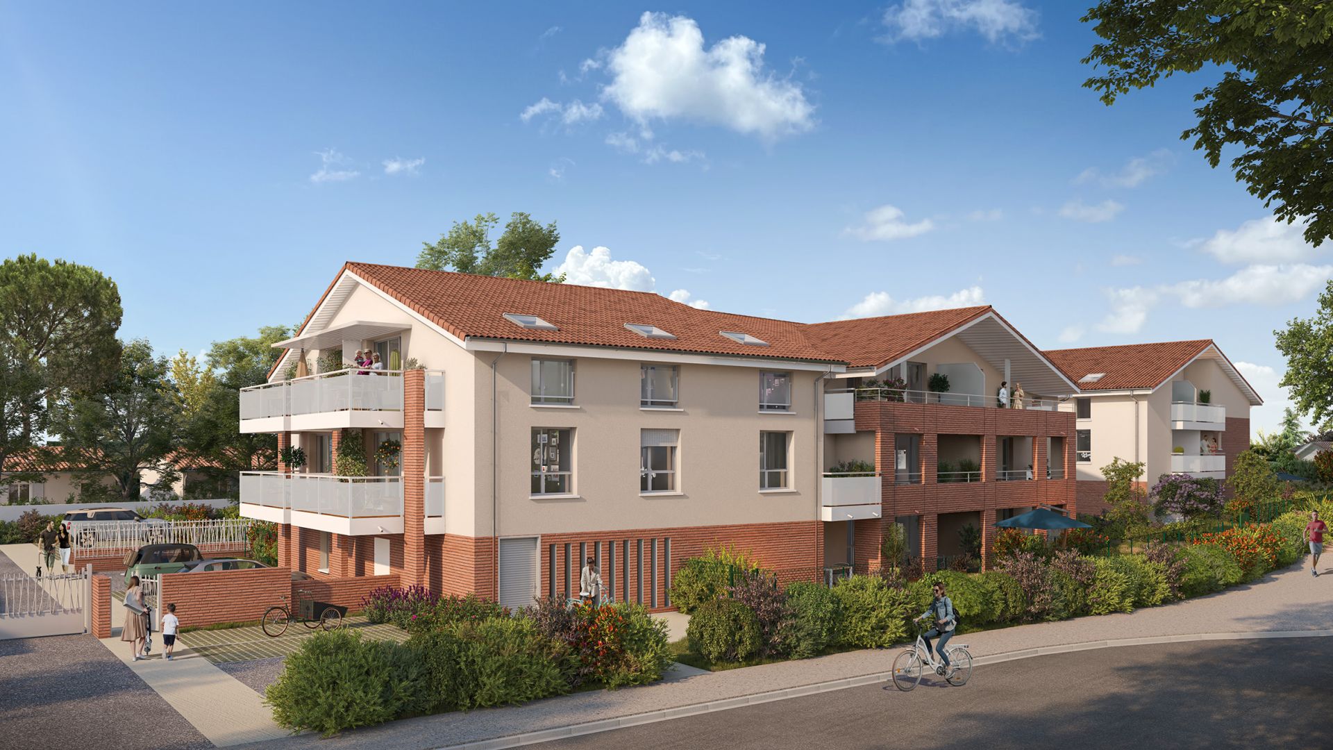 Greencity immobilier - achat appartements neufs du T2 au T4 - Résidence Les Roitelets - 31170 Tournefeuille