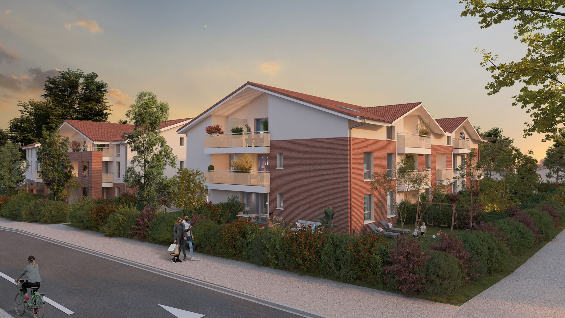 Greencity immobilier - achat appartements neufs du T2 au T4 - Résidence Les Roitelets - 31170 Tournefeuille
