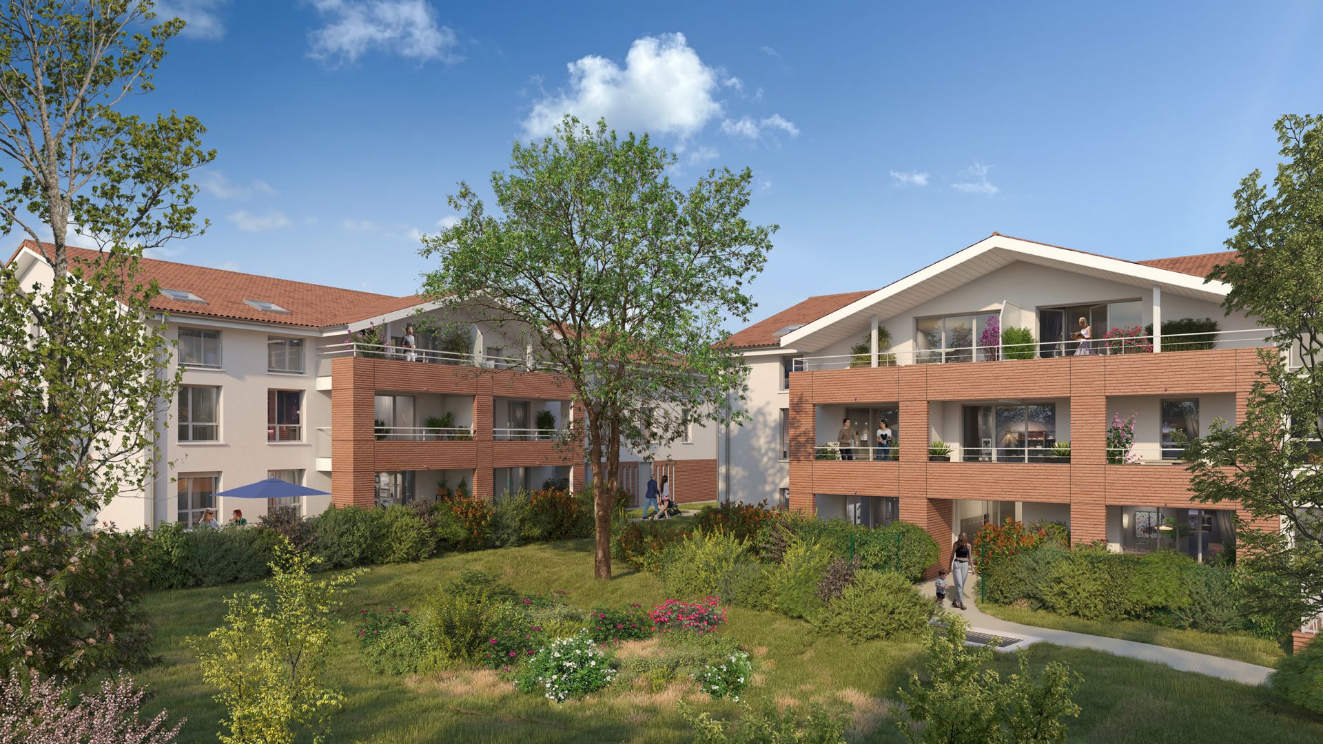 Greencity immobilier - achat appartements neufs du T2 au T4 - Résidence Les Roitelets - 31170 Tournefeuille