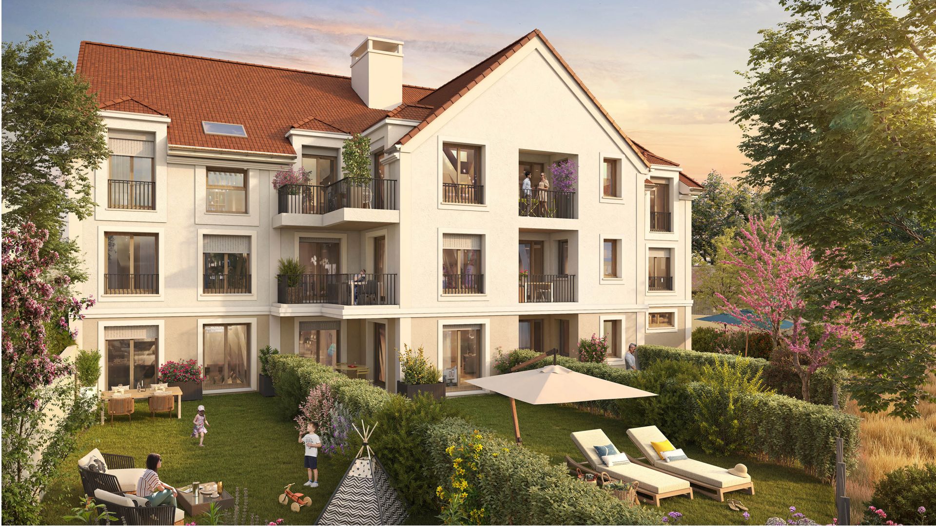 Greencity immobilier - achat appartements neufs du T1BIS au T3 - Résidence Les Seigneuries - 95560 Baillet-en-France
