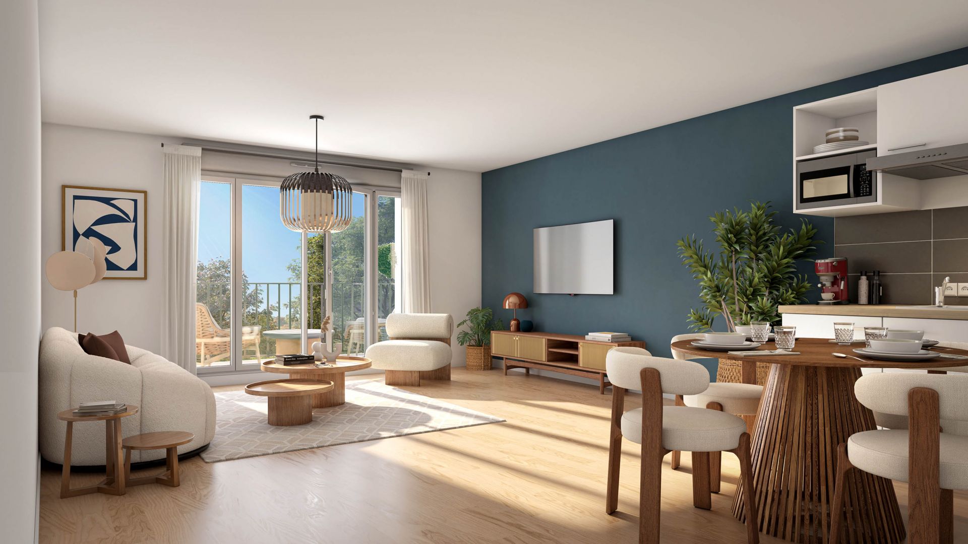 Greencity immobilier - achat appartements neufs du T1BIS au T3 - Résidence Les Seigneuries - 95560 Baillet-en-France