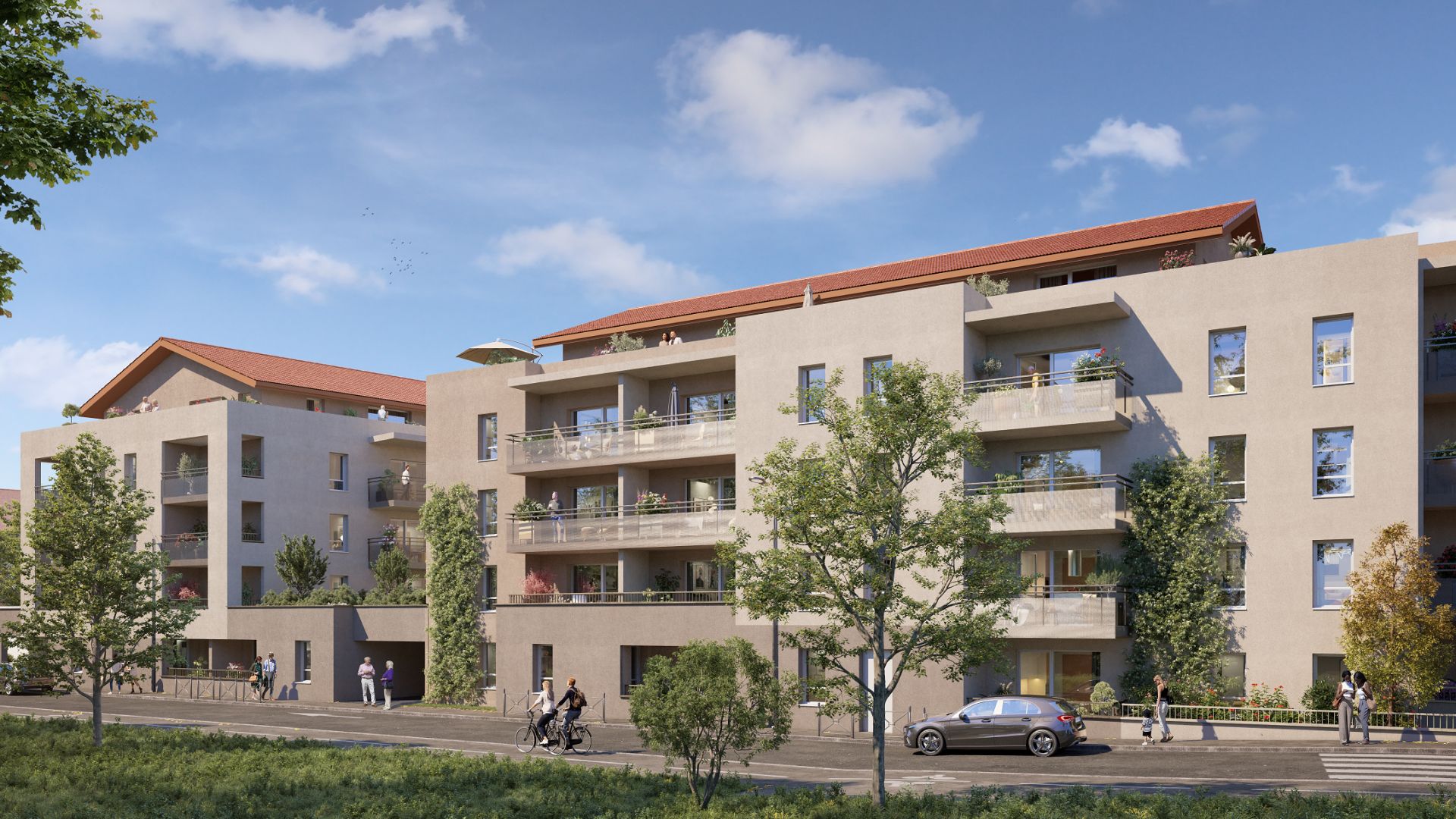 Greencity immobilier - achat appartements neufs du T2 au T3 - Résidence sénior Les Temporelles - Bonneville - 74130