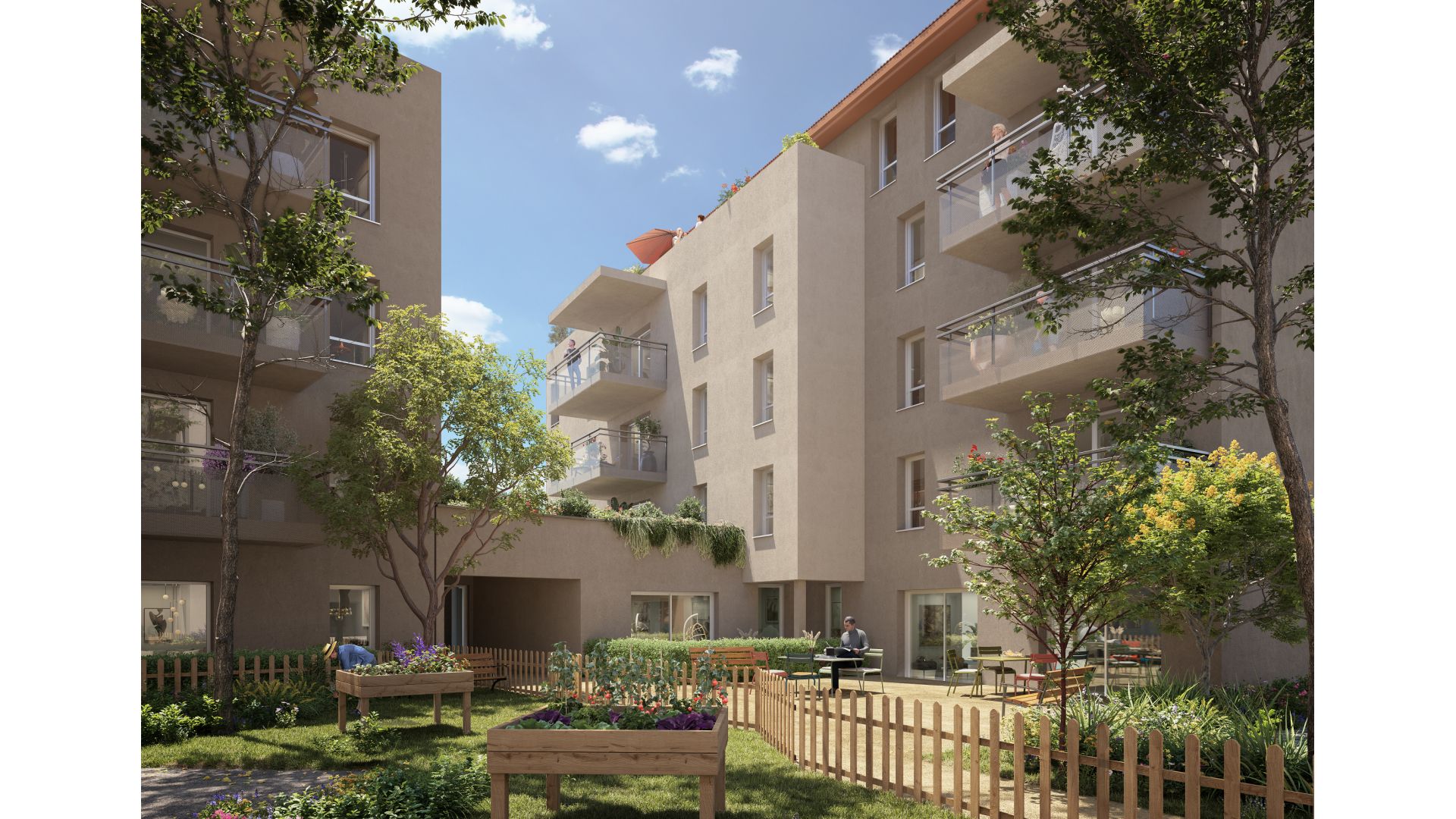 Greencity immobilier - achat appartements neufs du T2 au T3 - Résidence sénior Les Temporelles - Bonneville - 74130