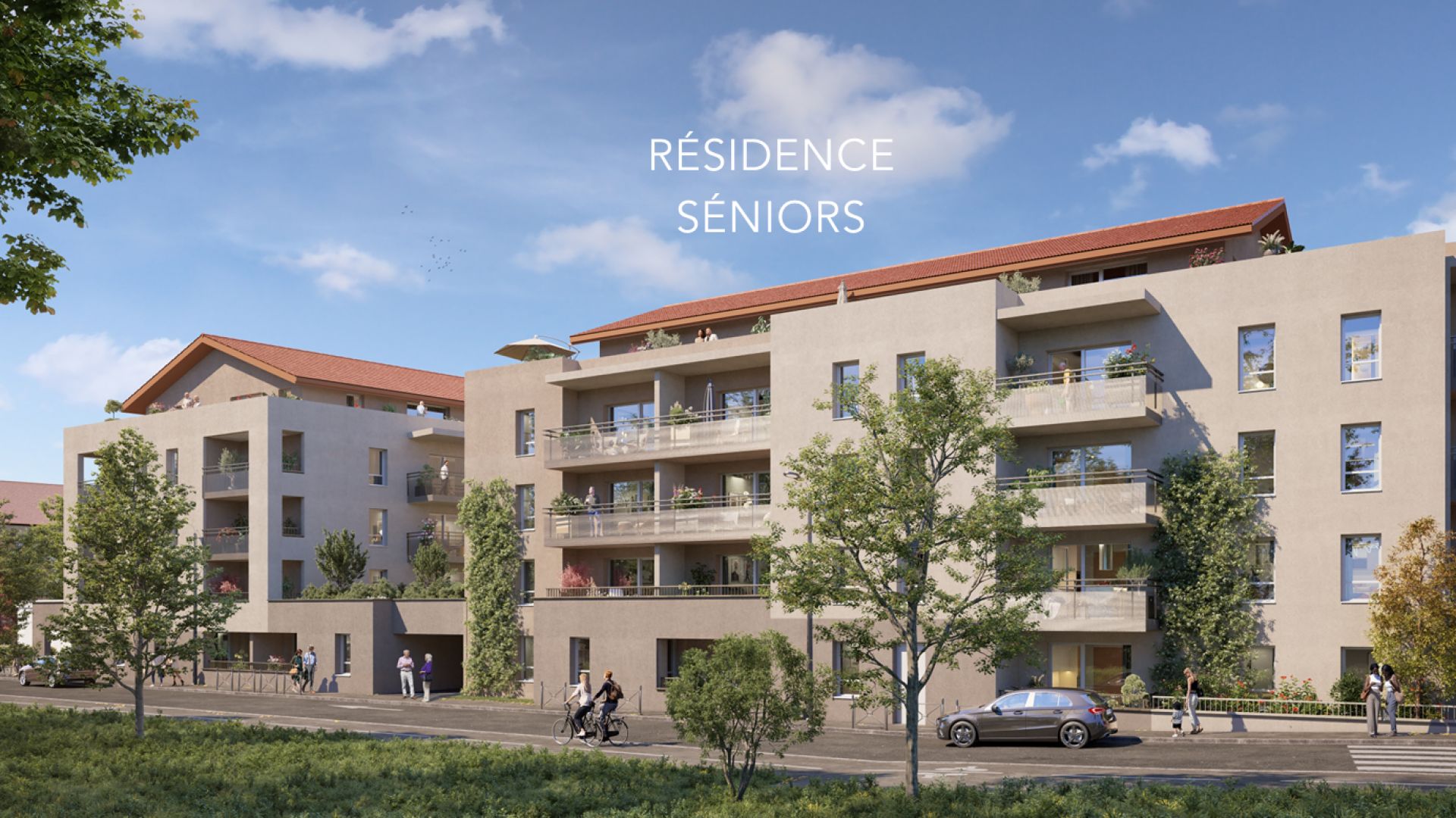Greencity immobilier - achat appartements neufs du T2 au T3 - Résidence sénior Les Temporelles - Bonneville - 74130