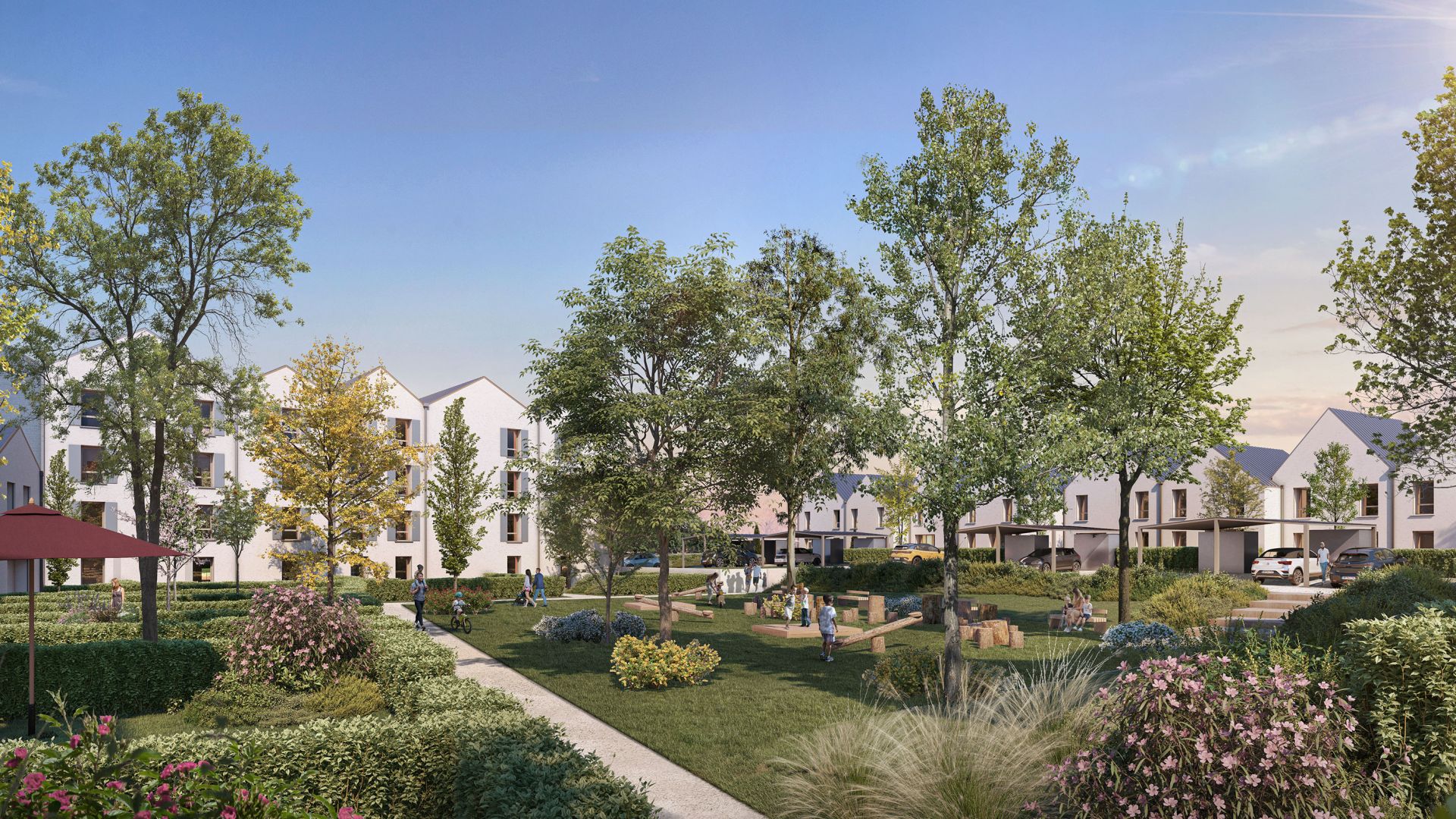 Greencity immobilier - achat appartements neufs du T2 au T4 et villas neuves T4 et T5  - Résidence L'Explorateur - 77700 Coupvray 