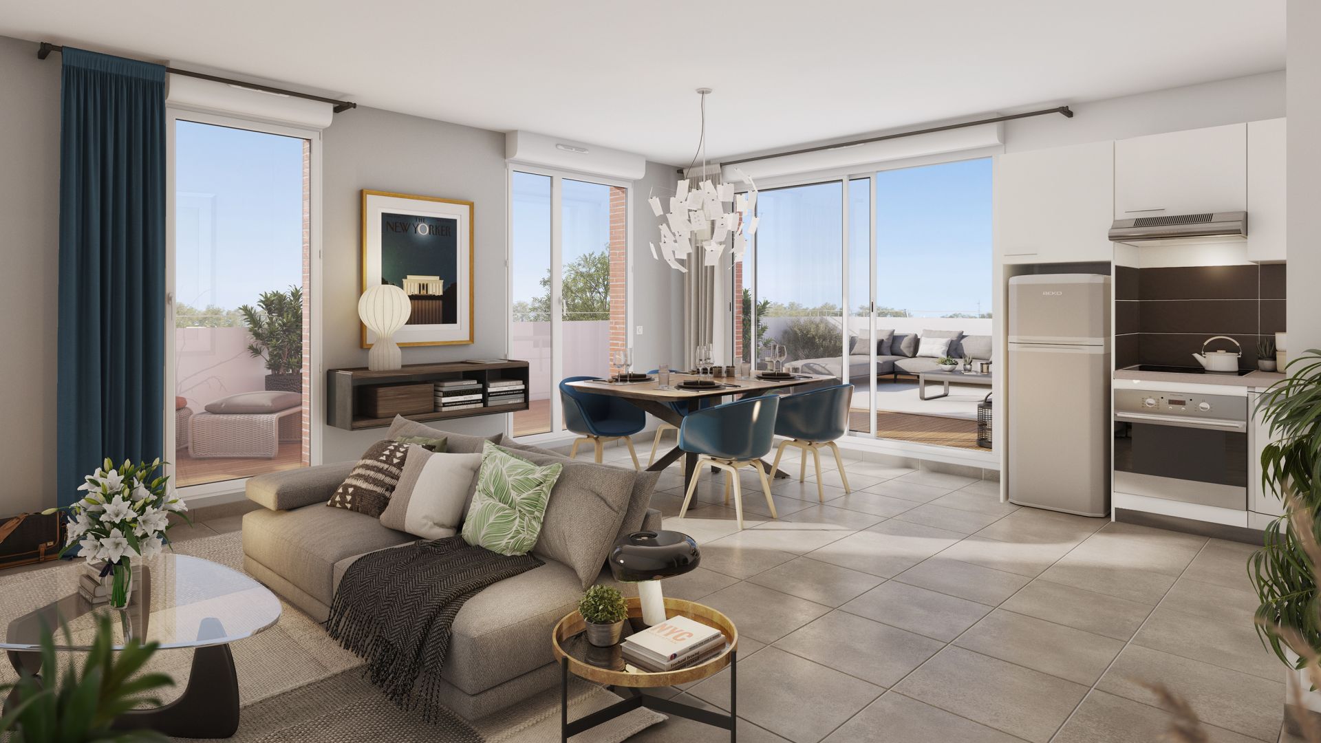 Greencity immobilier - achat appartements neufs du T2 au T4 - Résidence L'Impulsion - Toulouse 31500  - vue intérieure