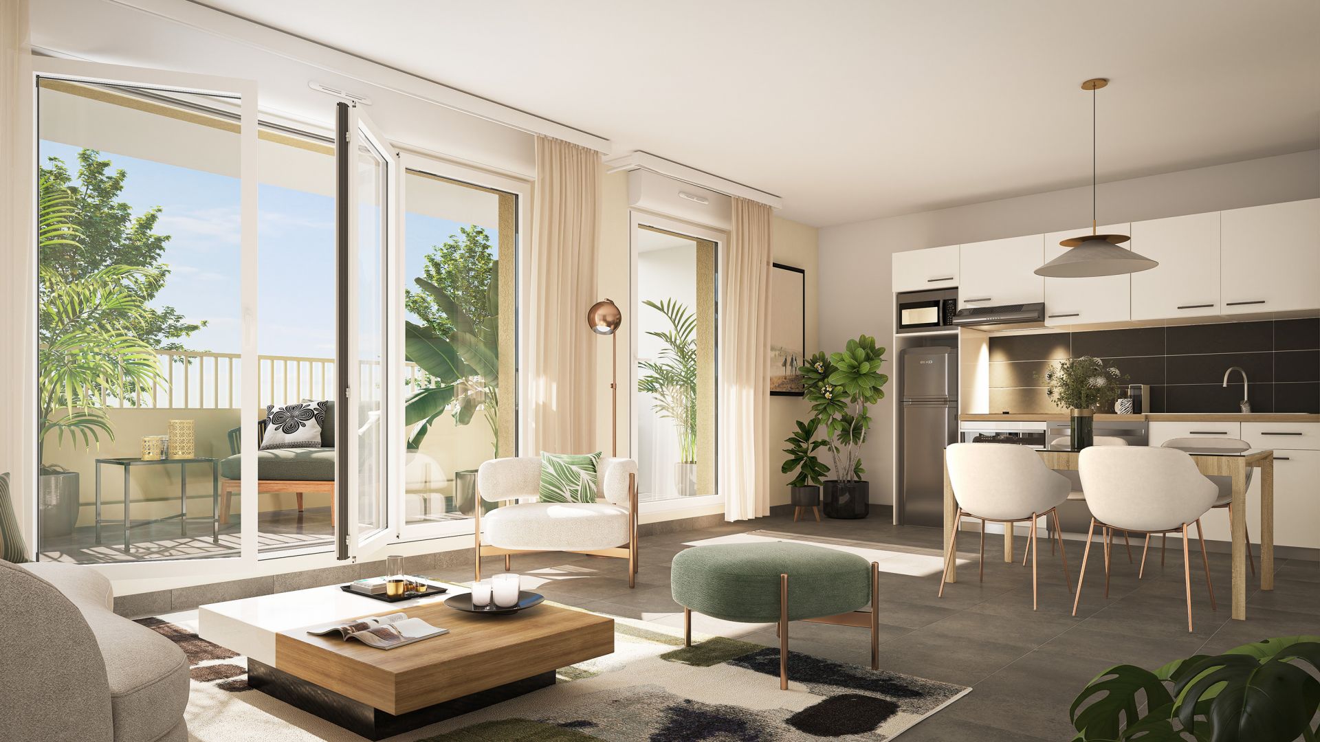 Greencity immobilier - achat appartements neufs du T1Bis au T3 - Résidence L'Océania - Saint-Gilles-Croix-de-Vie 85800