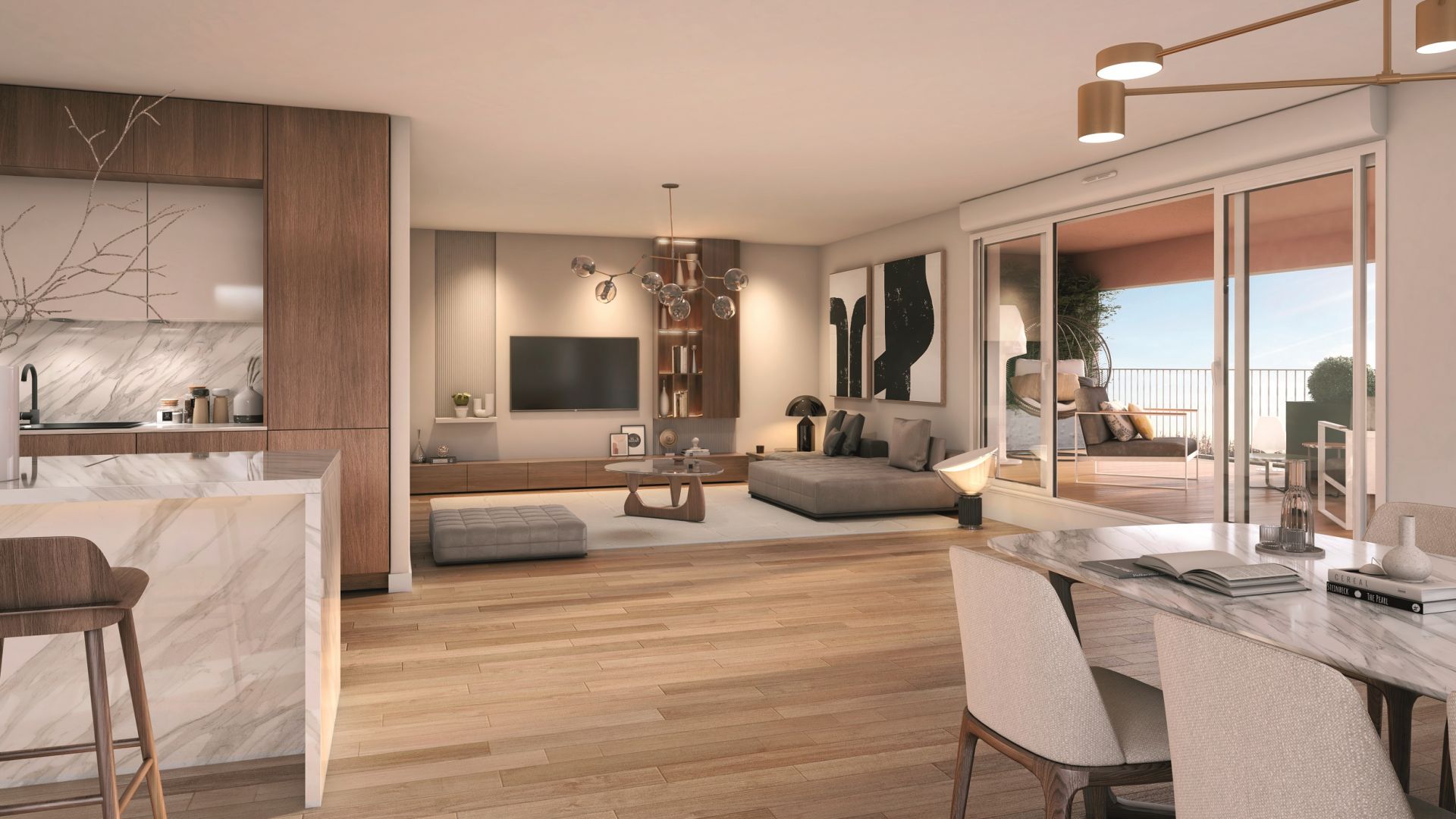 Greencity immobilier - achat appartements neufs du TBis au T4 et villas T5 - Résidence l'Orival - 31400 Toulouse  