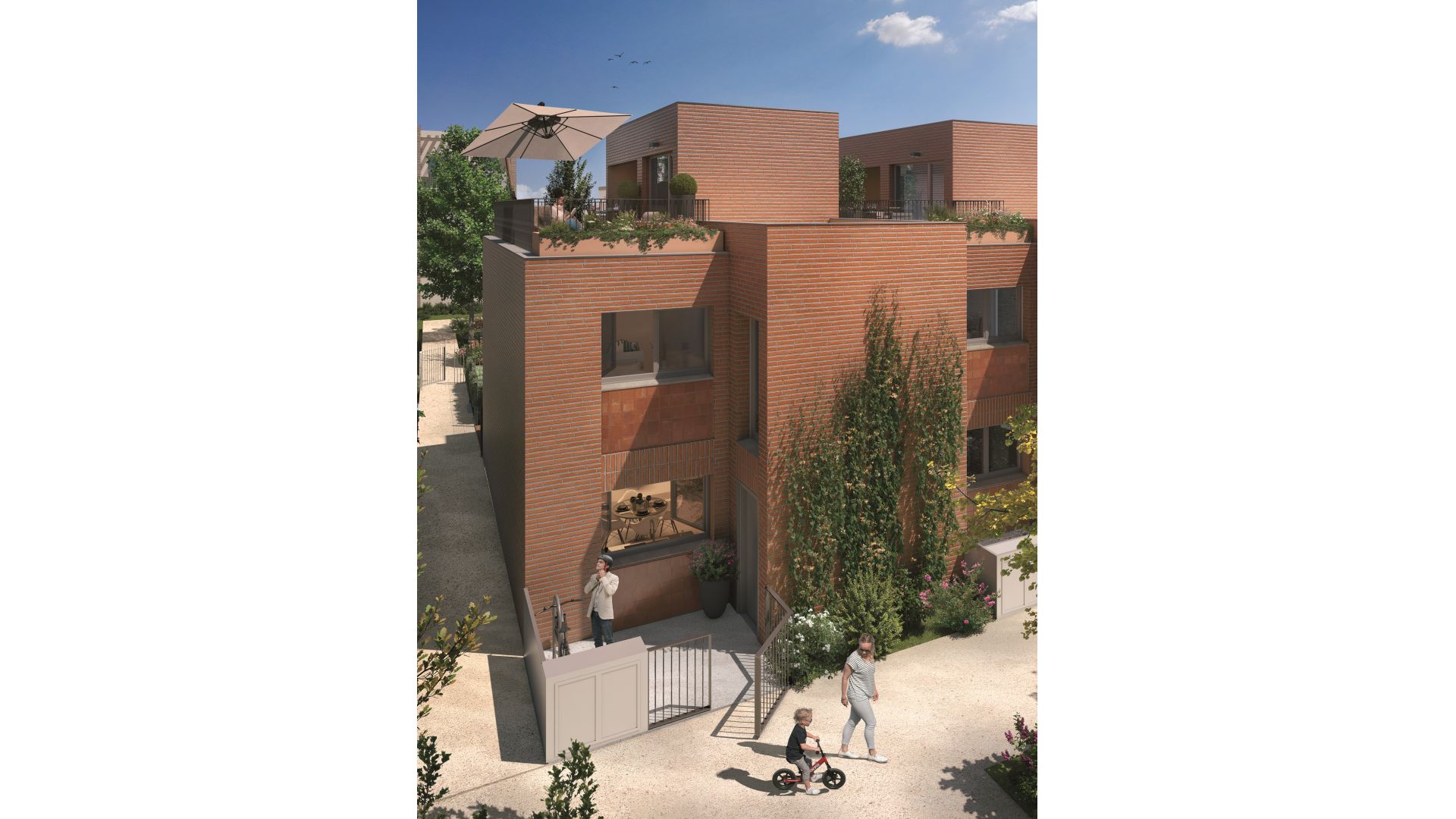 Greencity immobilier - achat appartements neufs du TBis au T4 et villas T5 - Résidence l'Orival - 31400 Toulouse  