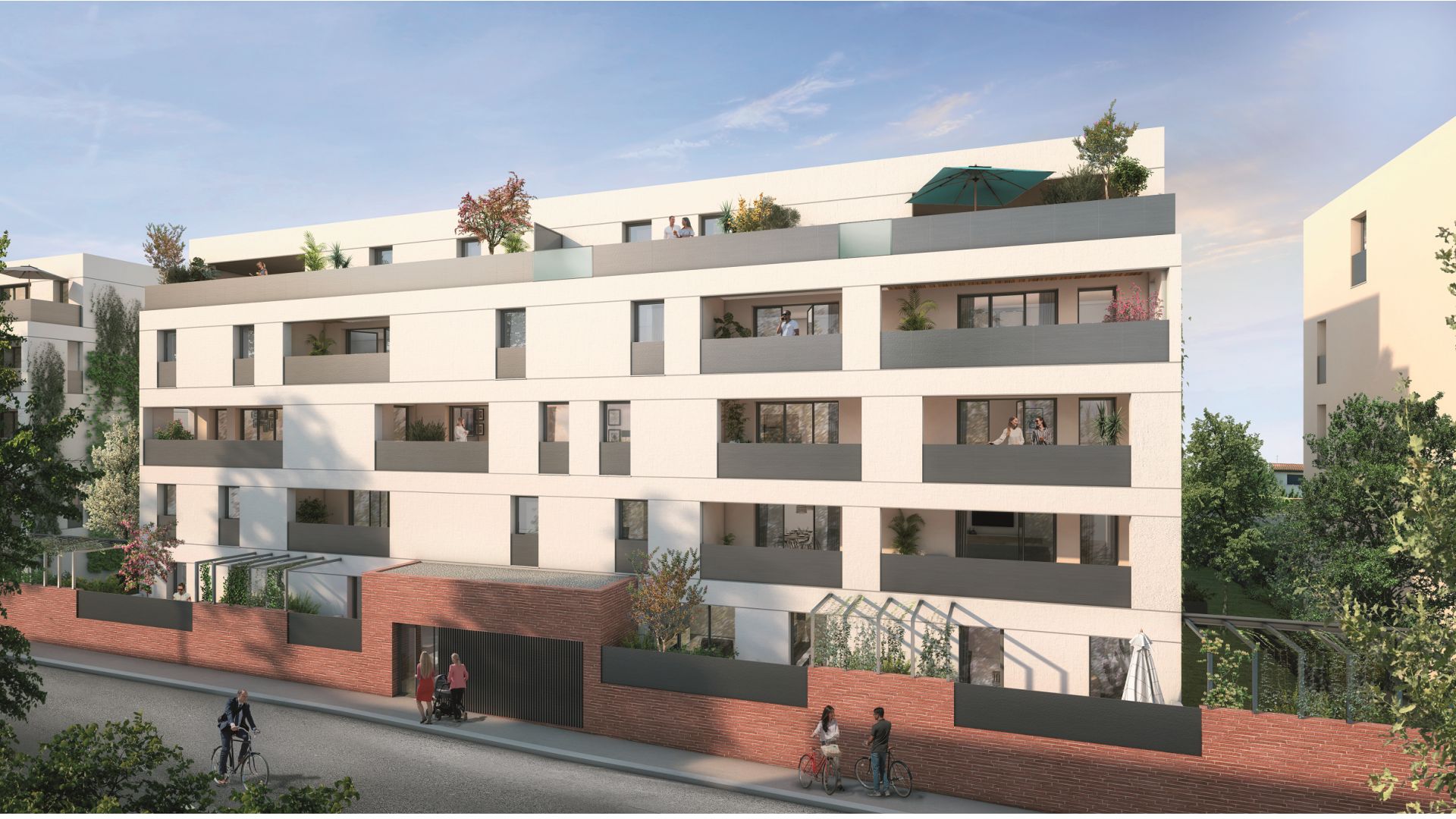 Greencity Immobilier - Résidence O Brienne - achat appartements neufs du T1 au T4 - Toulouse 31000