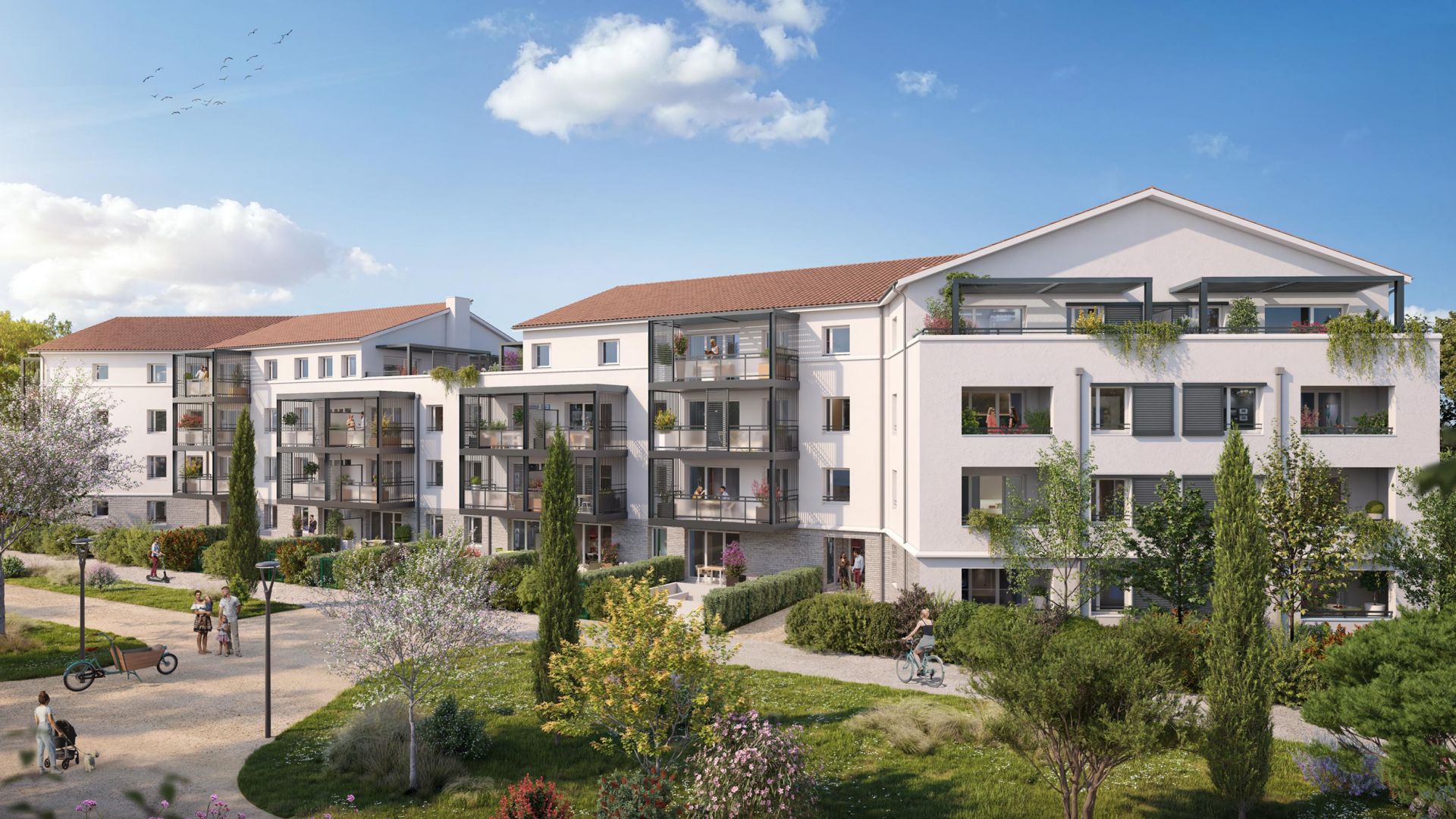 Greencity immobilier - achat appartements neufs du T2 au T3 - Résidence Ondéa - 31150 Lespinasse