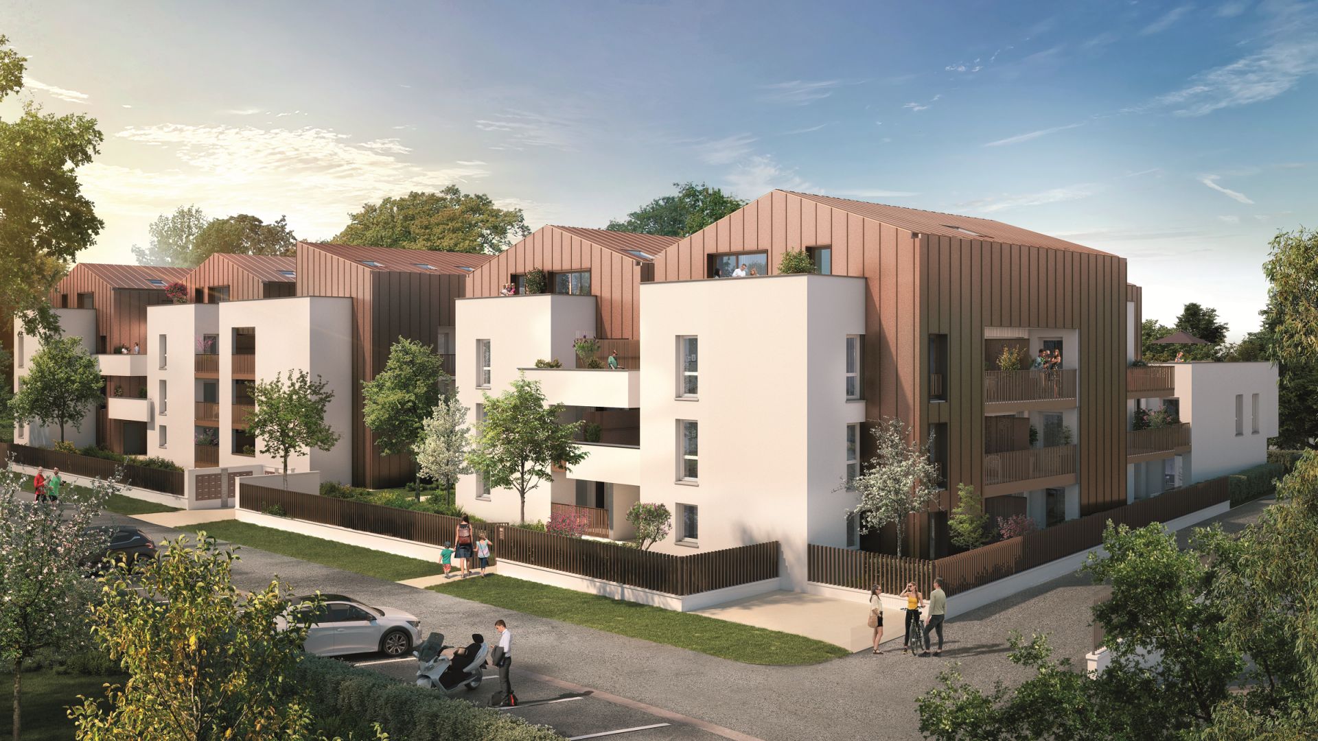 Greencity immobilier - achat appartements neufs du T2 au T4 - Résidence Open Garden -  31200 Toulouse Croix Daurade