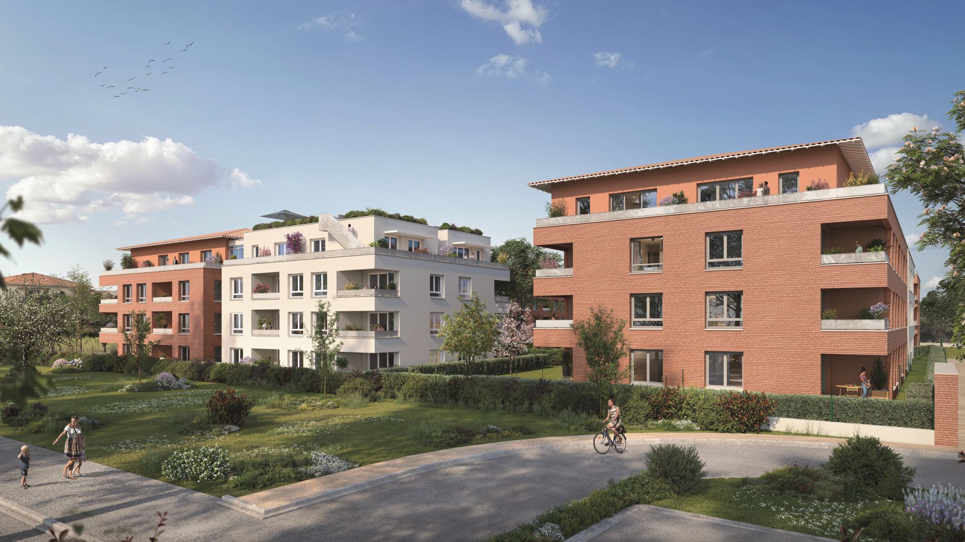 Greencity immobilier - achat appartements neufs T2 au T4 - Résidence ORELIS - 31200 Toulouse Lalande