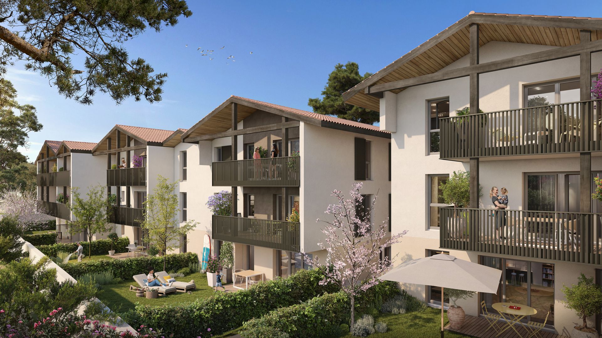 Greencity immobilier - achat appartements neufs du T1Bis au T3 - Résidence Oyancia - 40230 Saint-Vincent-de-Tyrosse
