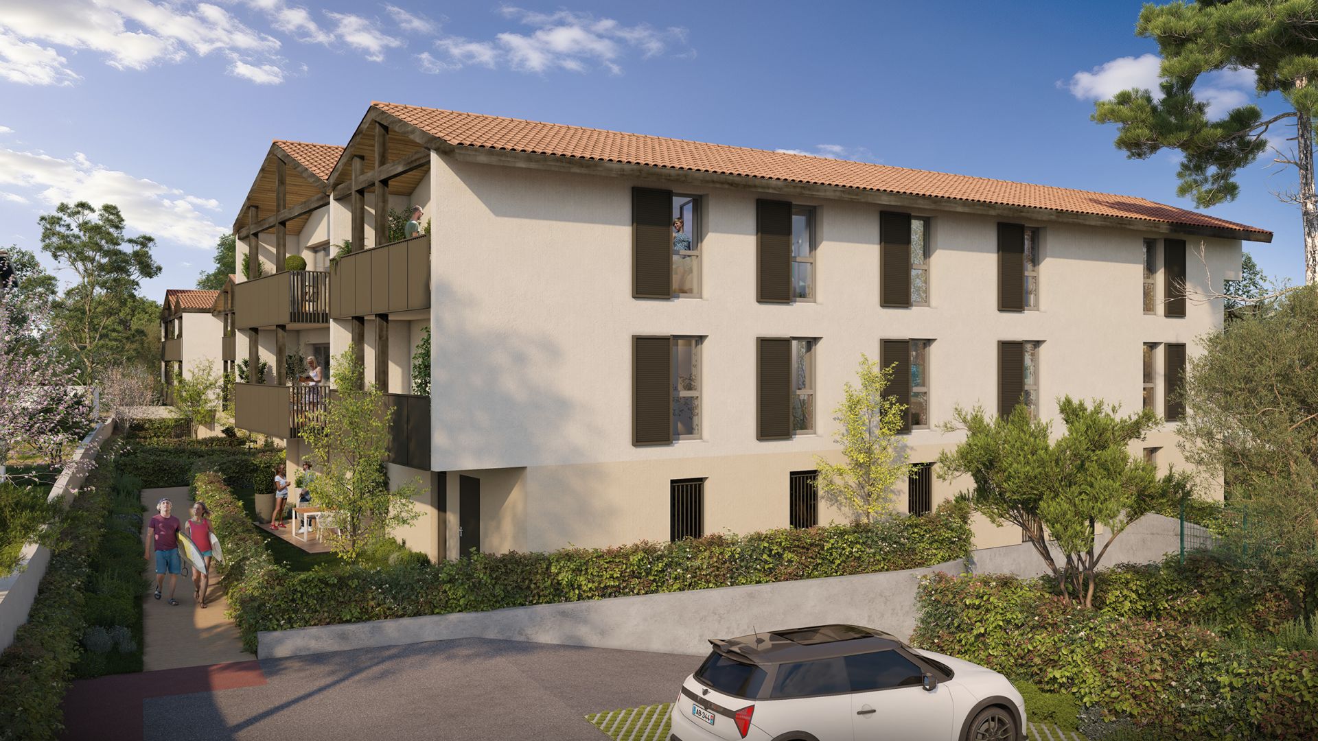 Greencity immobilier - achat appartements neufs du T1Bis au T3 - Résidence Oyancia - 40230 Saint-Vincent-de-Tyrosse