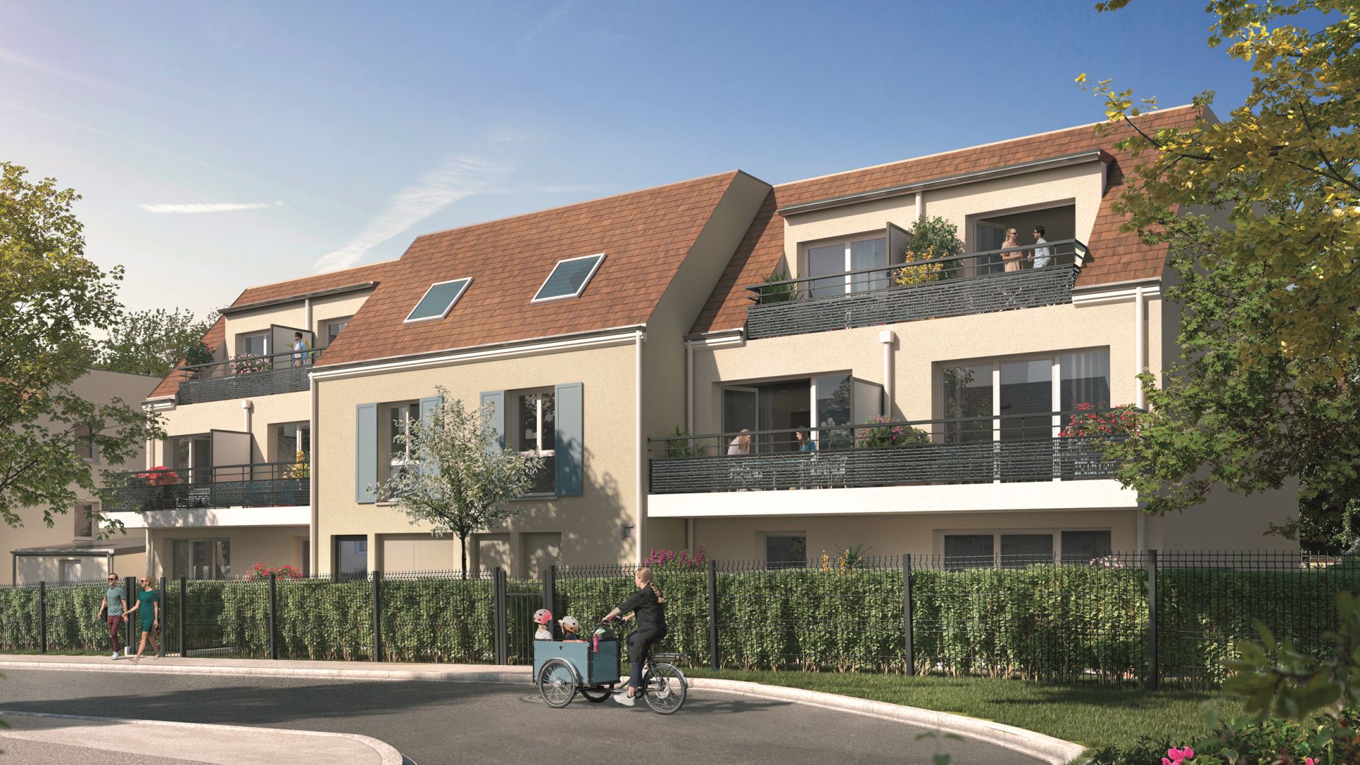 Greencity immobilier - achat appartements neufs du T1 bis au T4 - Résidence Parc la Madeleine - 78200 Buchelay