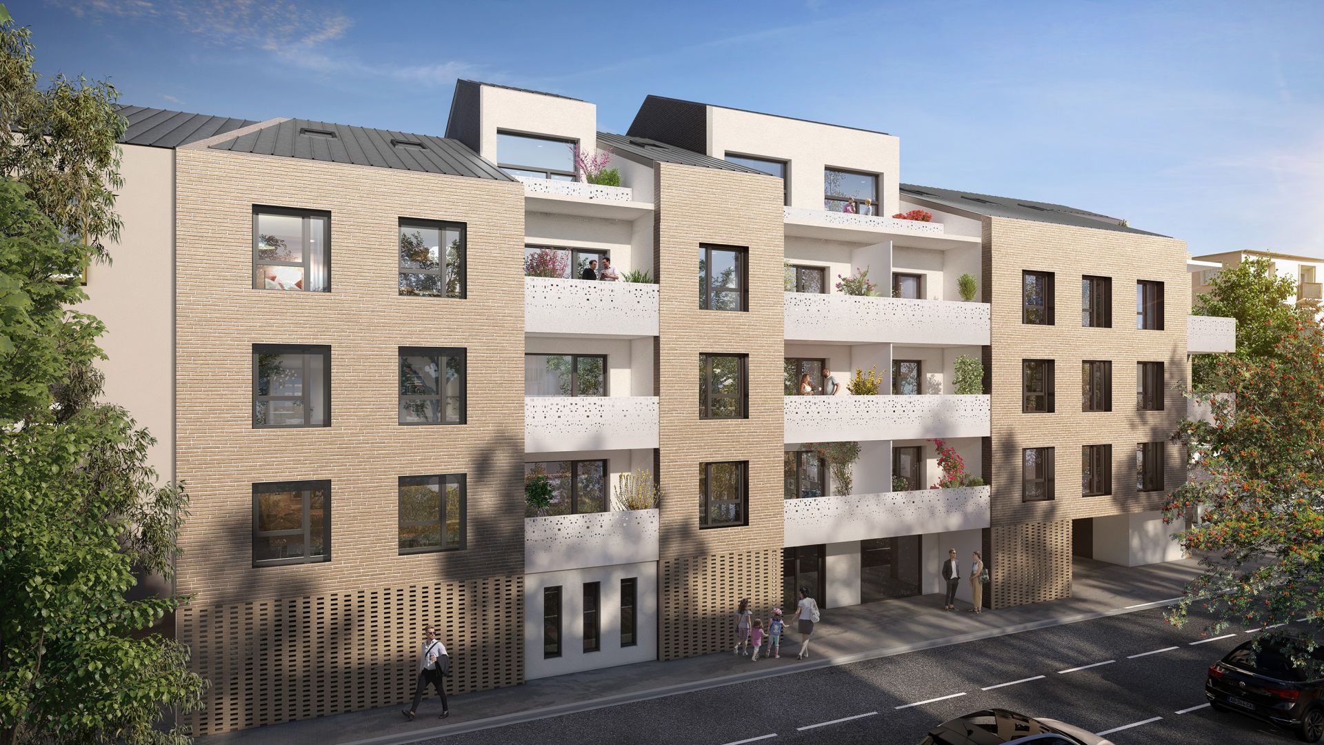 Greencity immobilier - achat appartements neufs du T1 au T3 - Résidence co-living - Résidence Parc Perosa - 73000 Chambéry