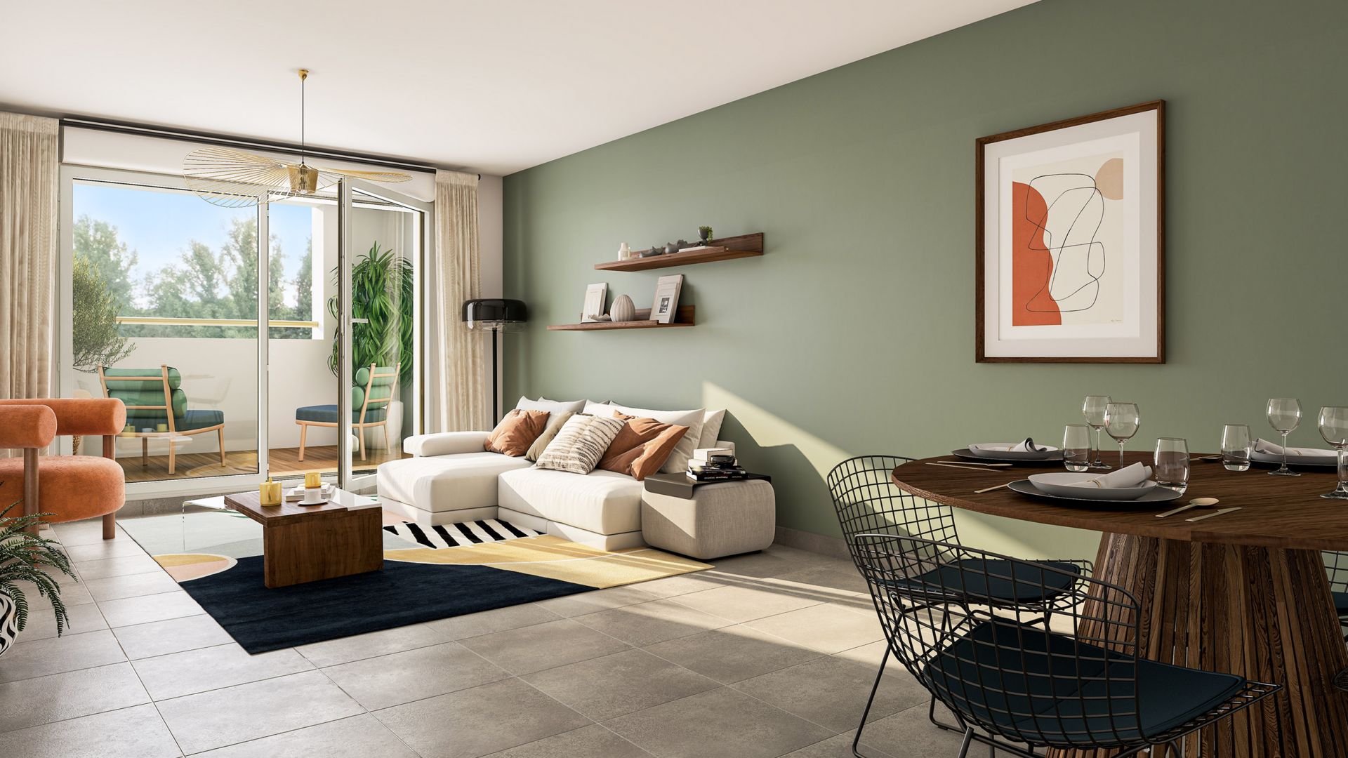 Greencity immobilier - achat appartements neufs du T2 au T5 - Résidence Park View - Toulouse Empalot - 31400