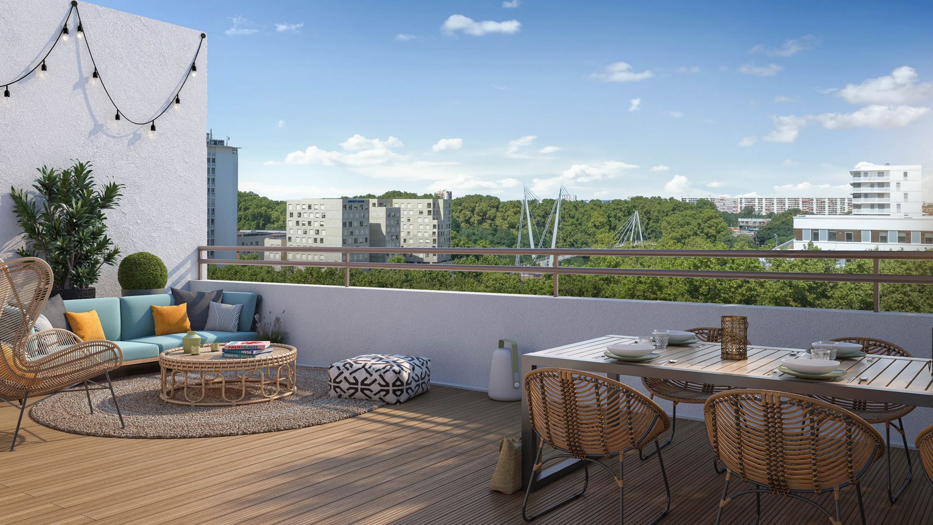 Greencity immobilier - achat appartements neufs du T2 au T5 - Résidence Park View - Toulouse Empalot - 31400
